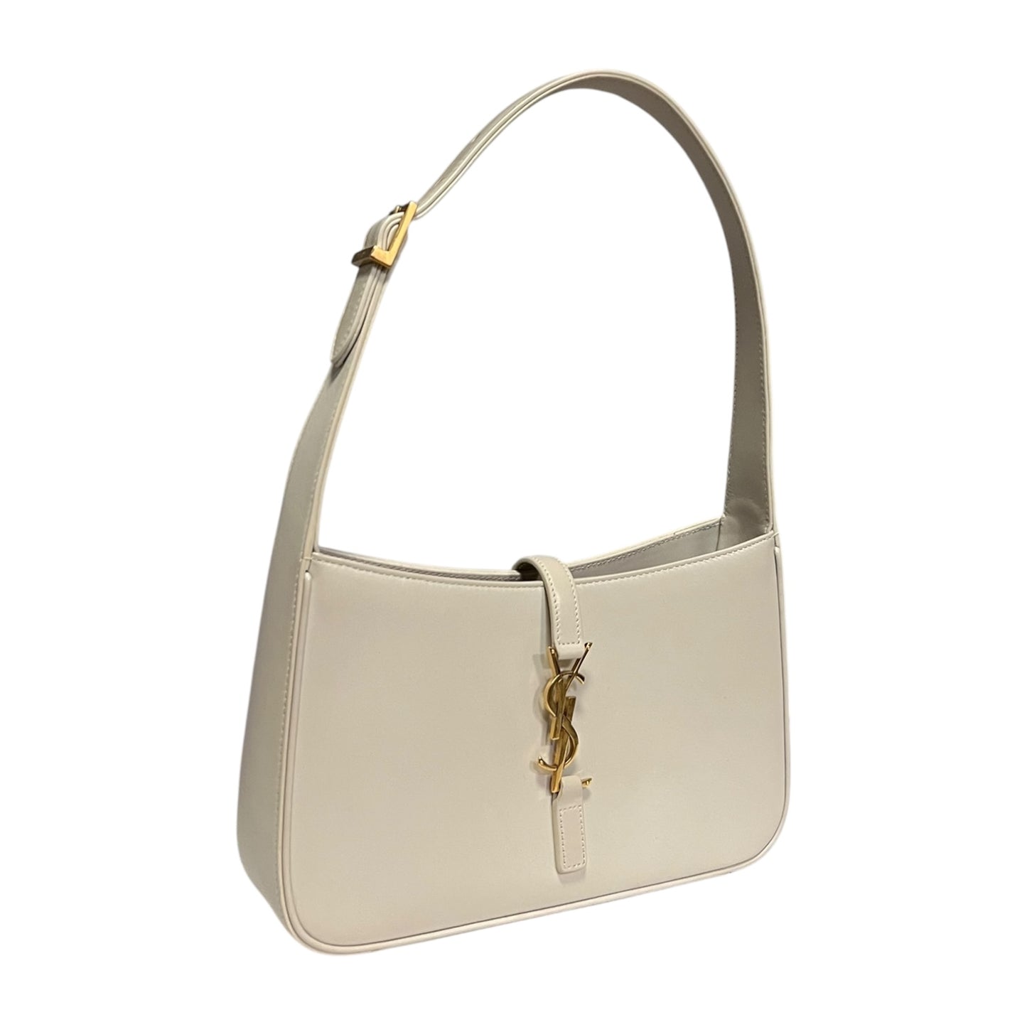 SAINT LAURENT LE 5 À 7 Shoulder Bag in Blanc Vintage