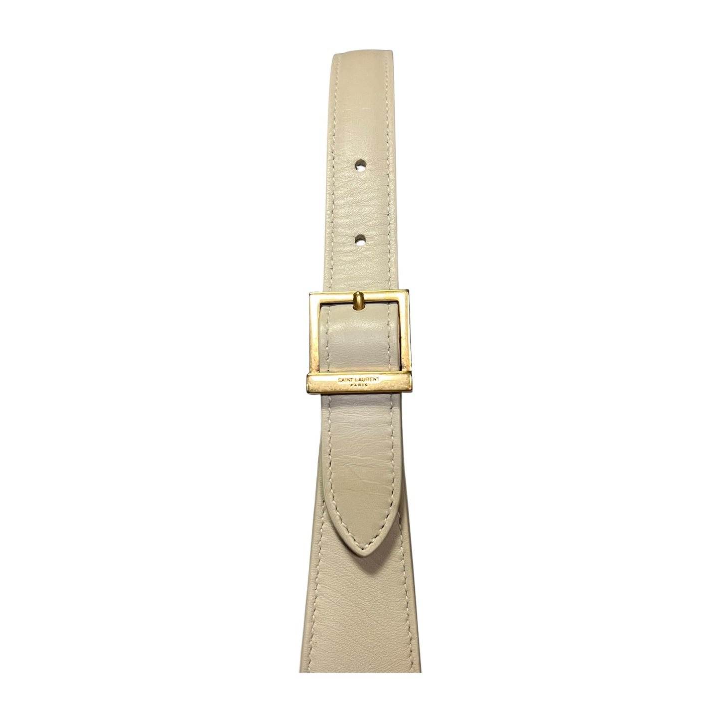 SAINT LAURENT LE 5 À 7 Shoulder Bag in Blanc Vintage