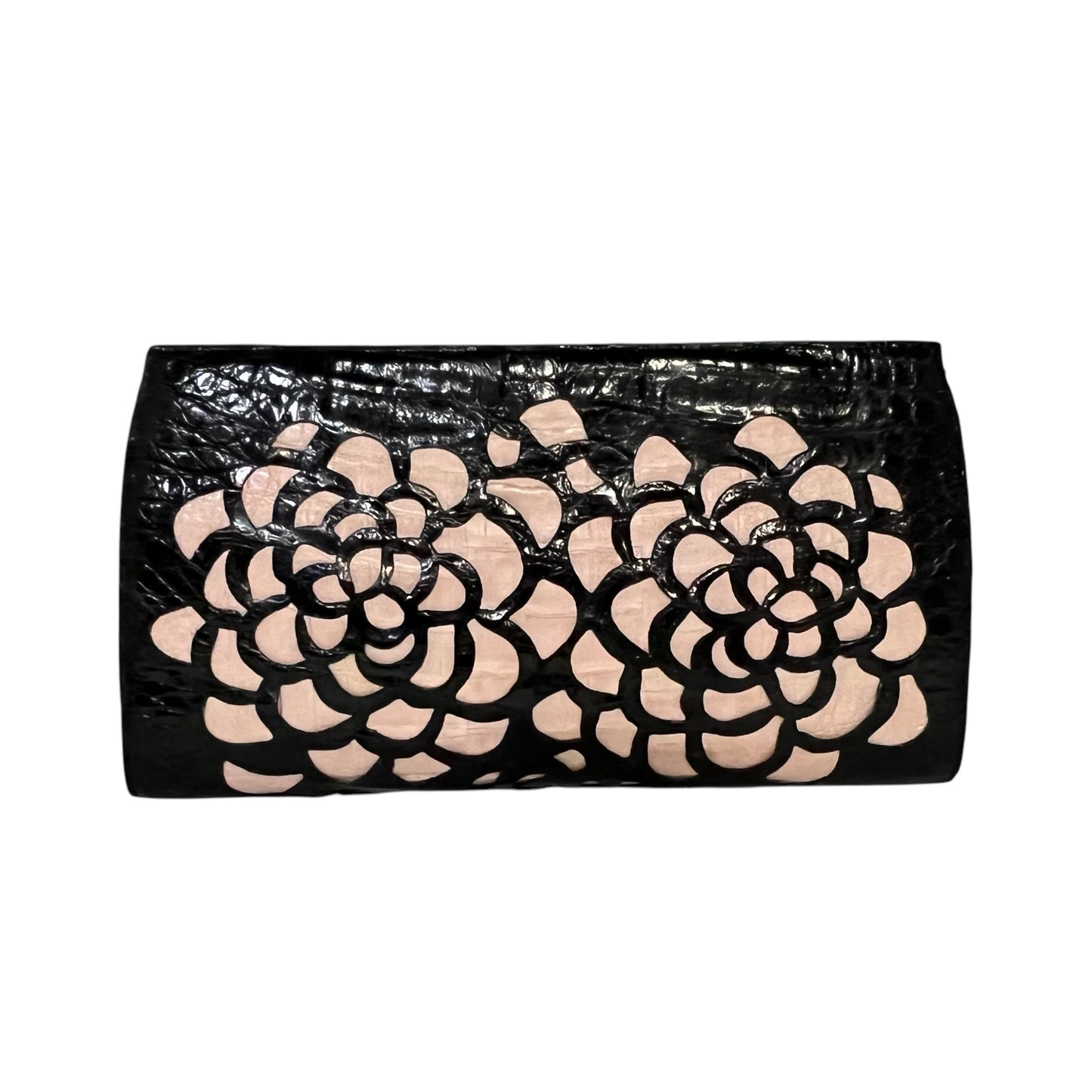 NANCY GONZALEZ Lasercut Crocodile Clutch