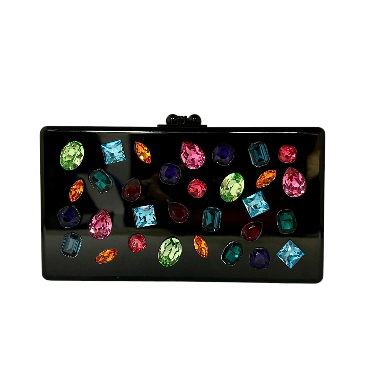 EDIE PARKER Jeweled Acrylic Clutch