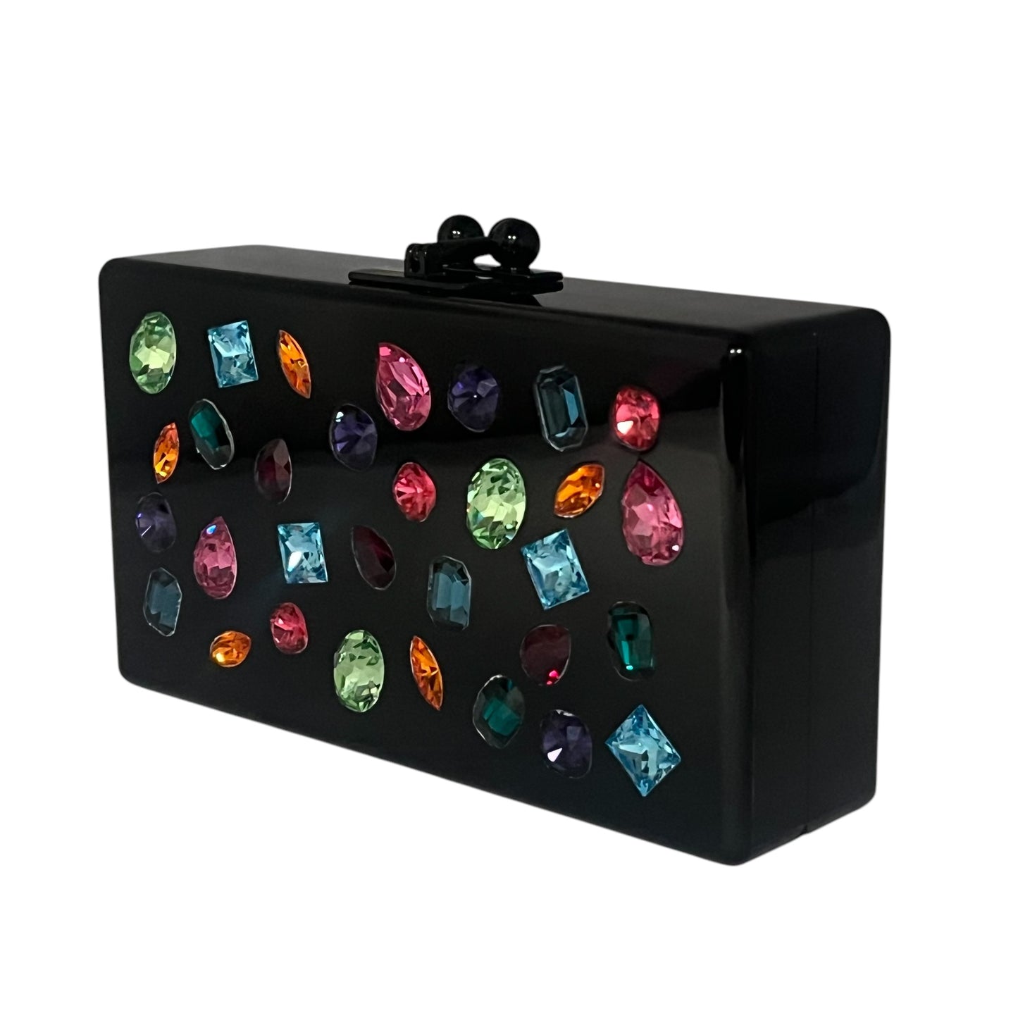 EDIE PARKER Jeweled Acrylic Clutch