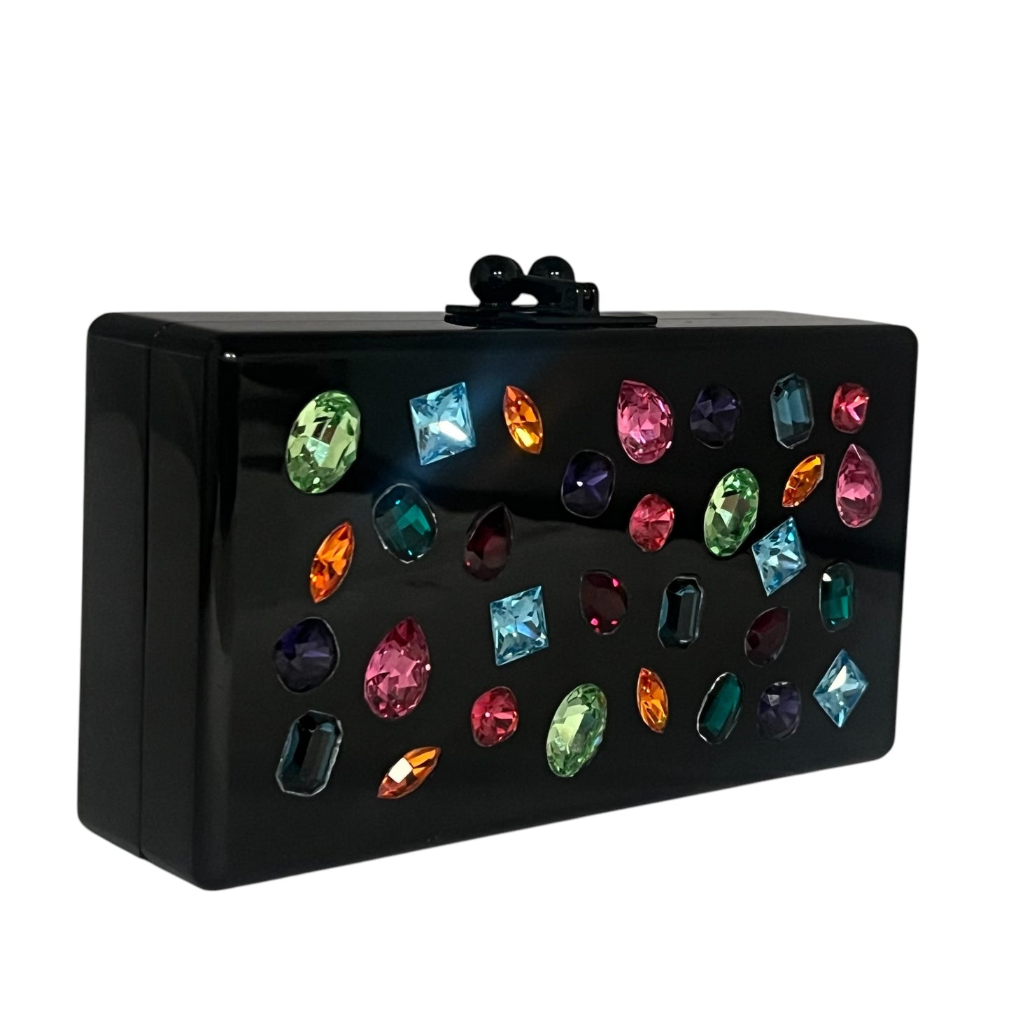 EDIE PARKER Jeweled Acrylic Clutch