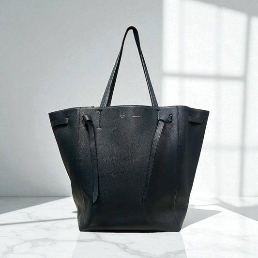CELINE Cabas Phantom Belt Tote in Blue
