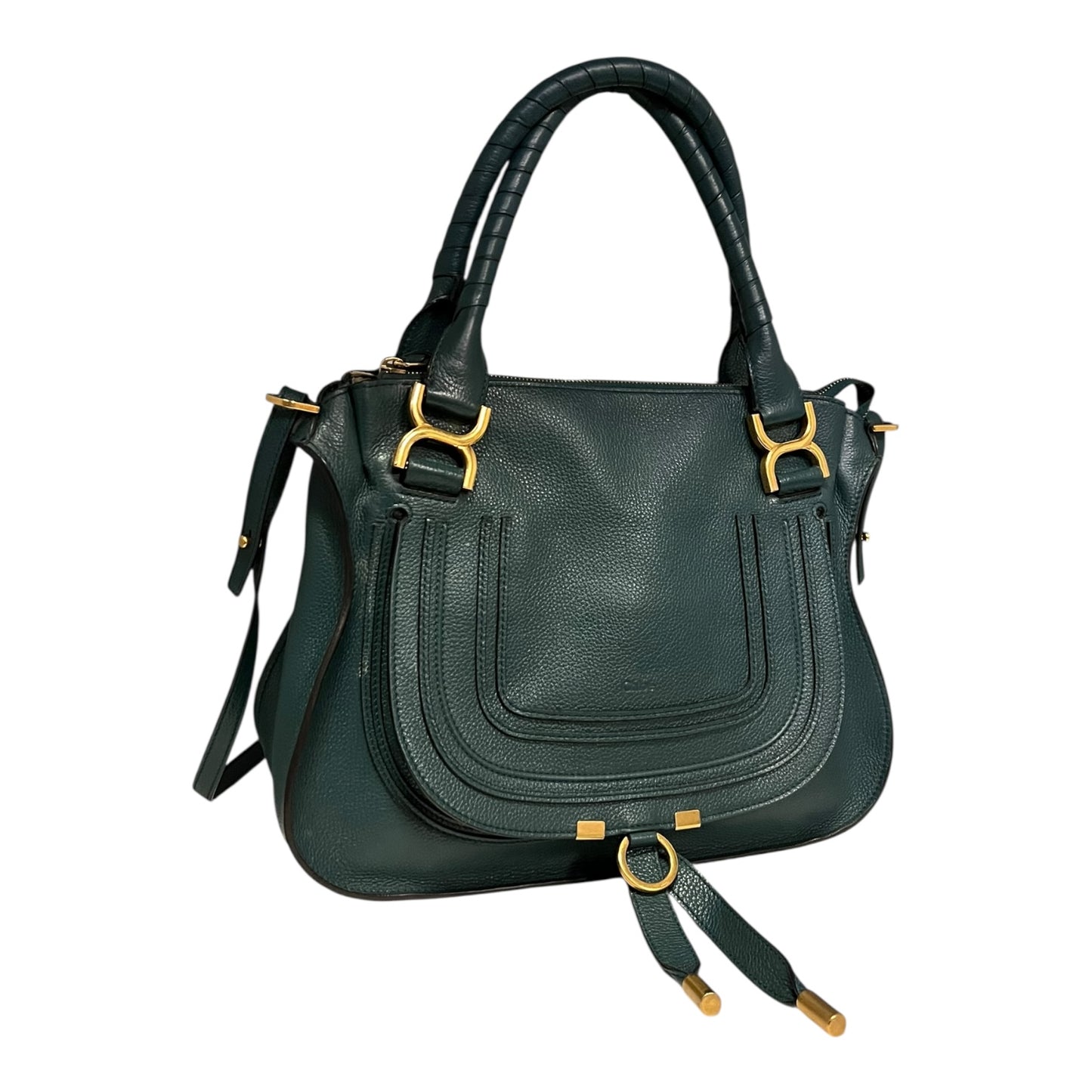 CHLOE Marcie Medium Satchel in Marine