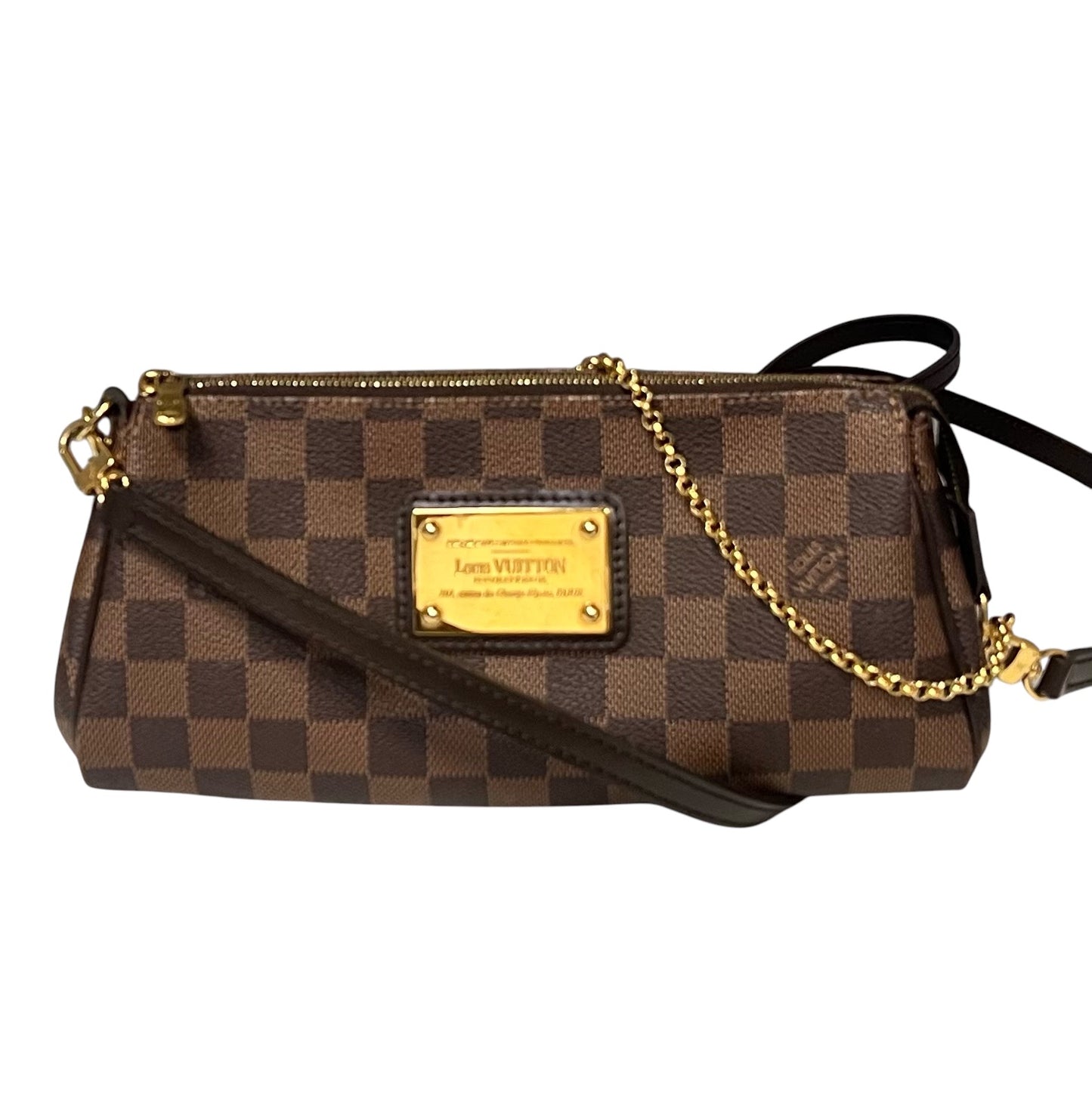 LOUIS VUITTON Eva Crossbody in Damier Ebene