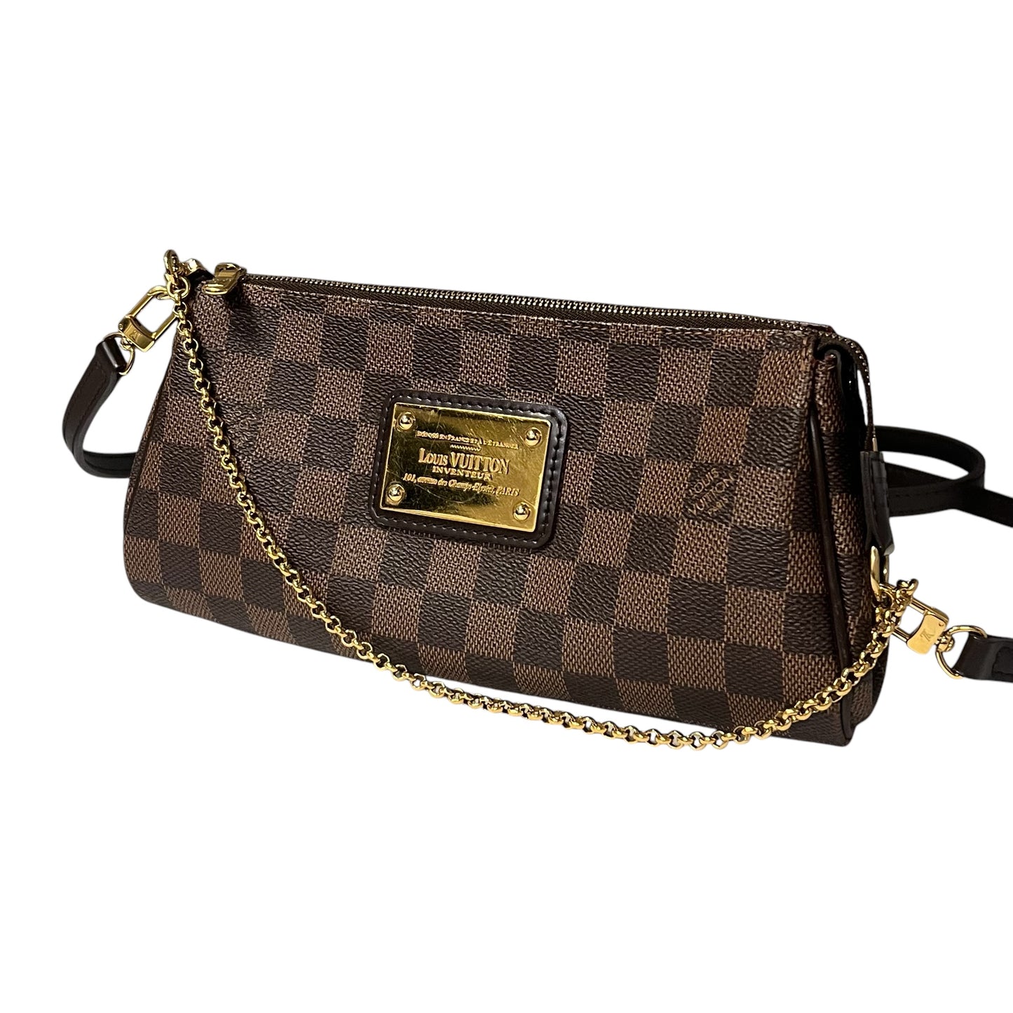 LOUIS VUITTON Eva Crossbody in Damier Ebene