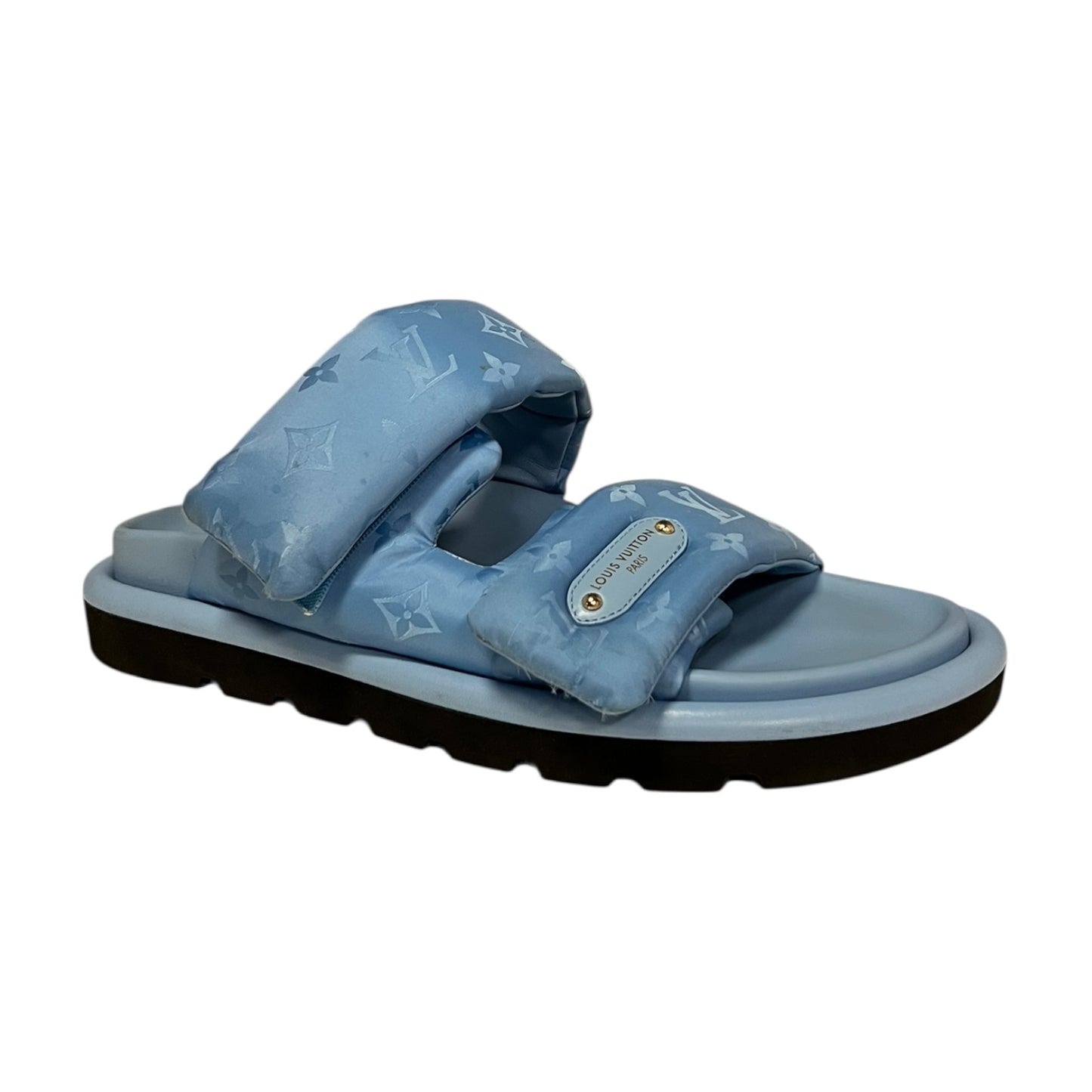 LOUIS VUITTON Pool Cushion Comfort Mule in Blue | 41