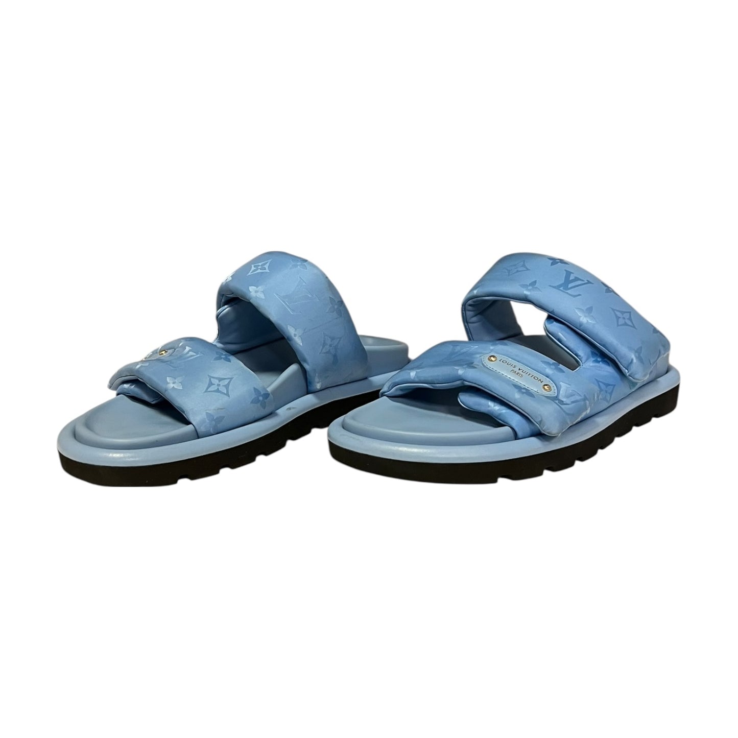 LOUIS VUITTON Pool Cushion Comfort Mule in Blue | 41