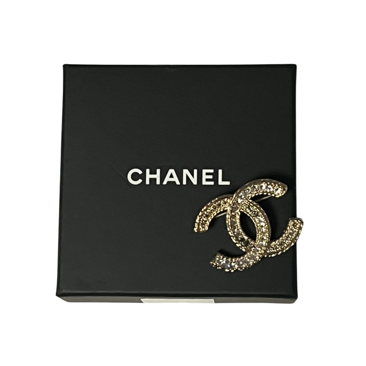 CHANEL Strass CC Brooch