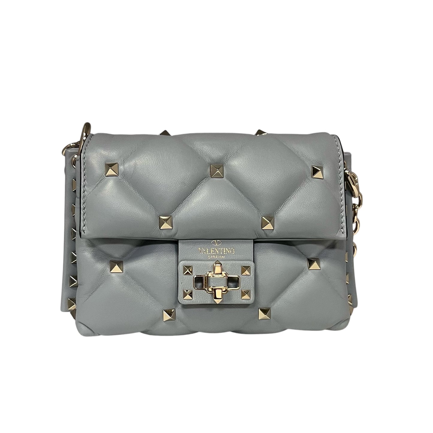 VALENTINO Mini Rockstud Crossbody Shoulder Bag Blue