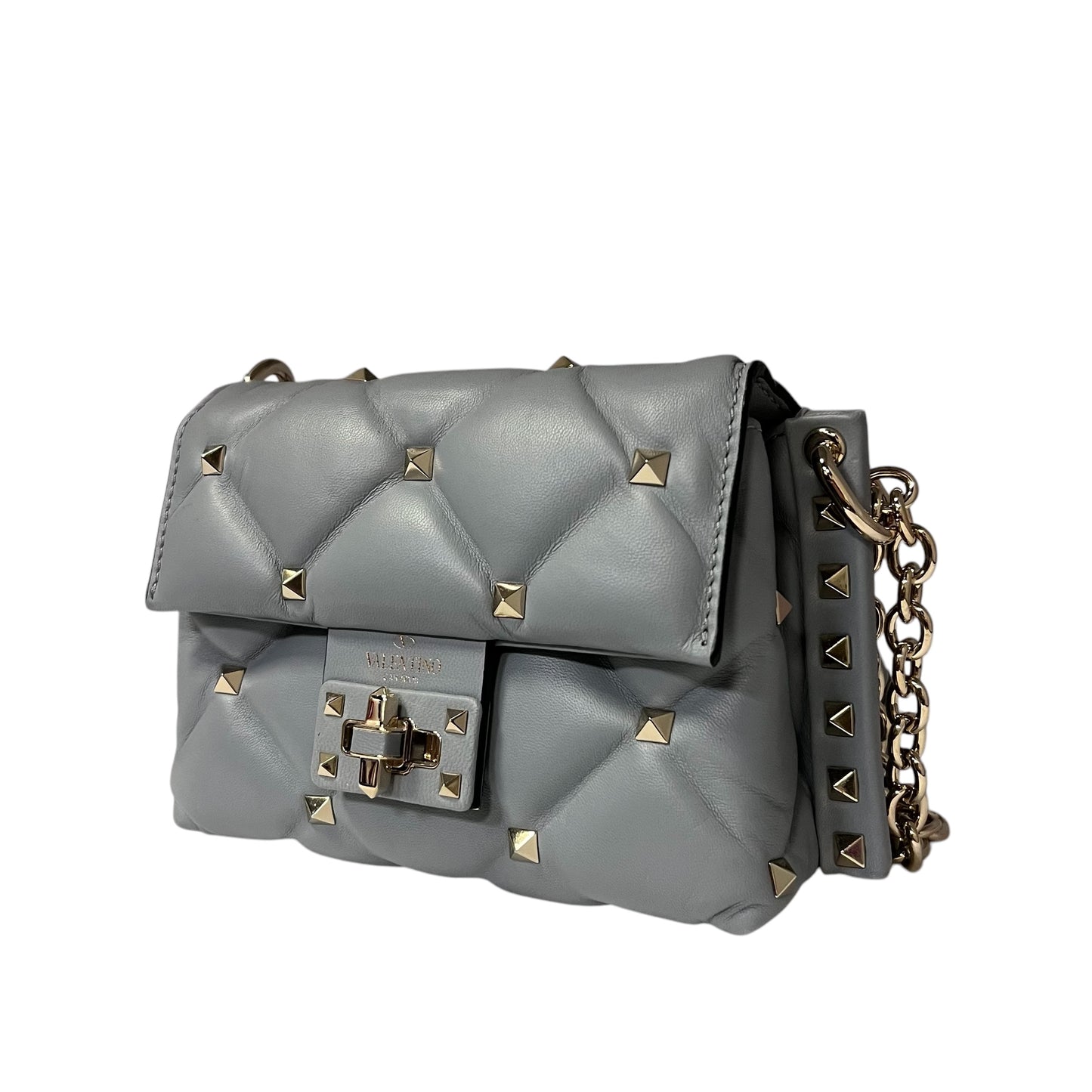 VALENTINO Mini Rockstud Crossbody Shoulder Bag Blue