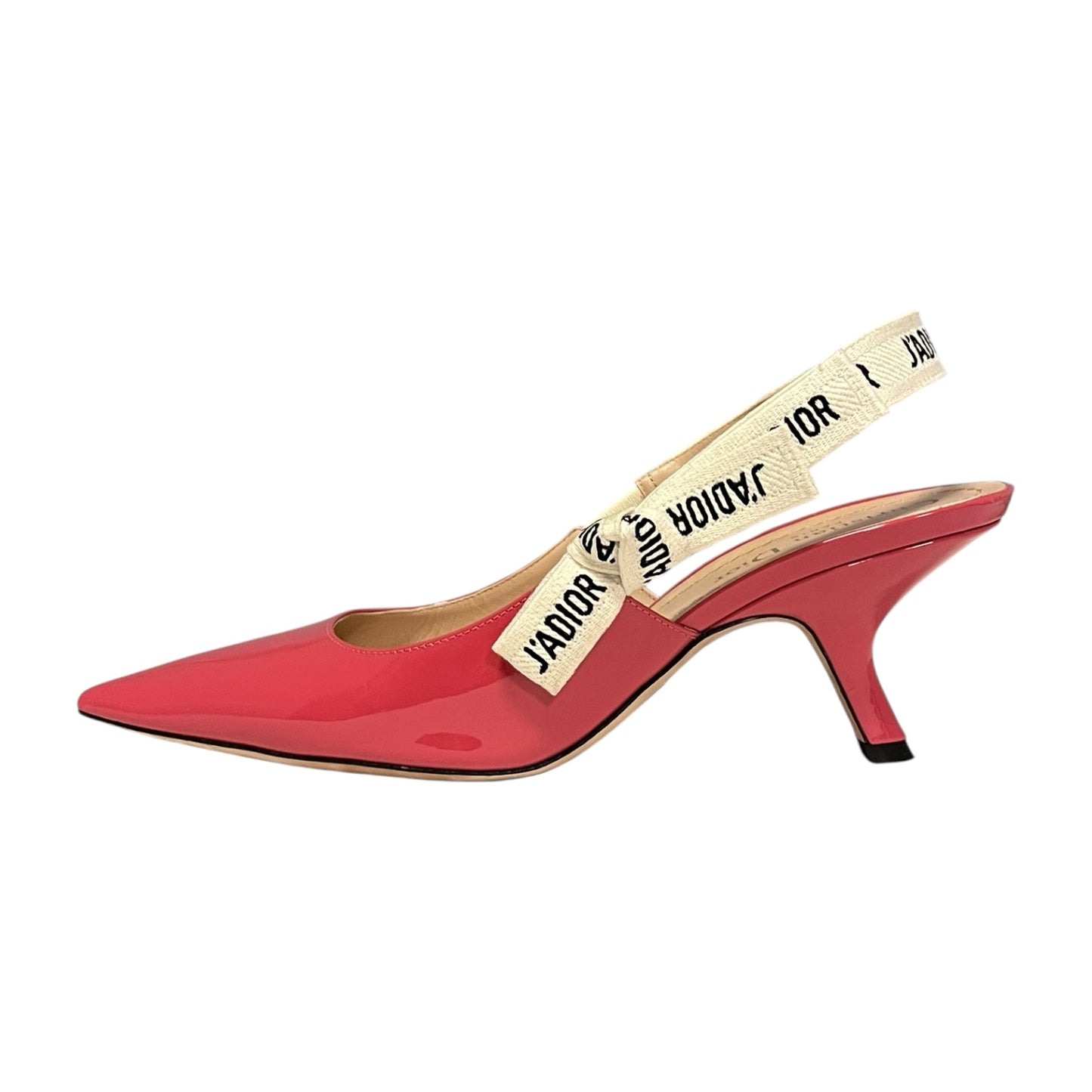 DIOR J’ Adior Patent Slingback Pumps in Pink | 38.5