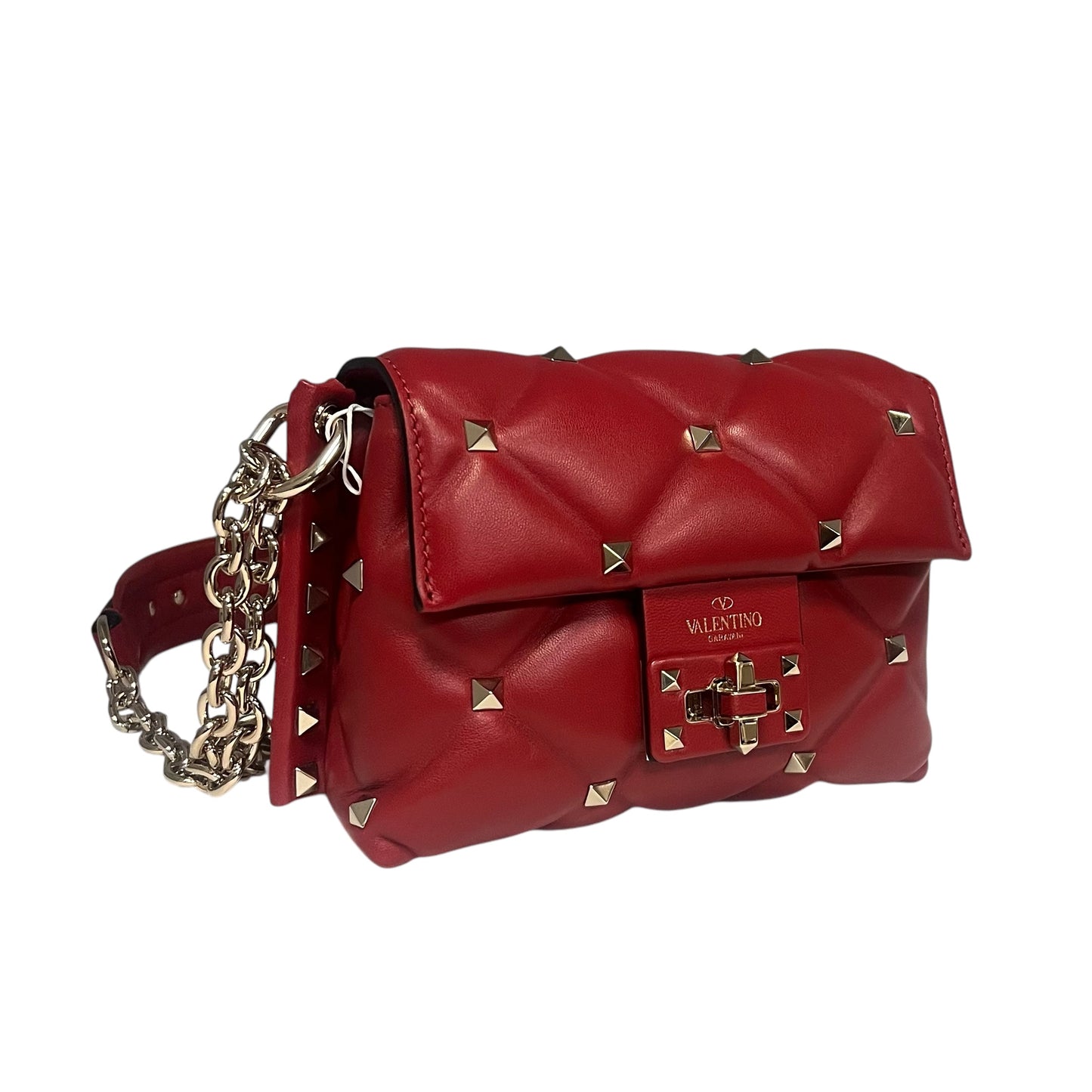 VALENTINO Mini Rockstud Crossbody Shoulder Bag Red