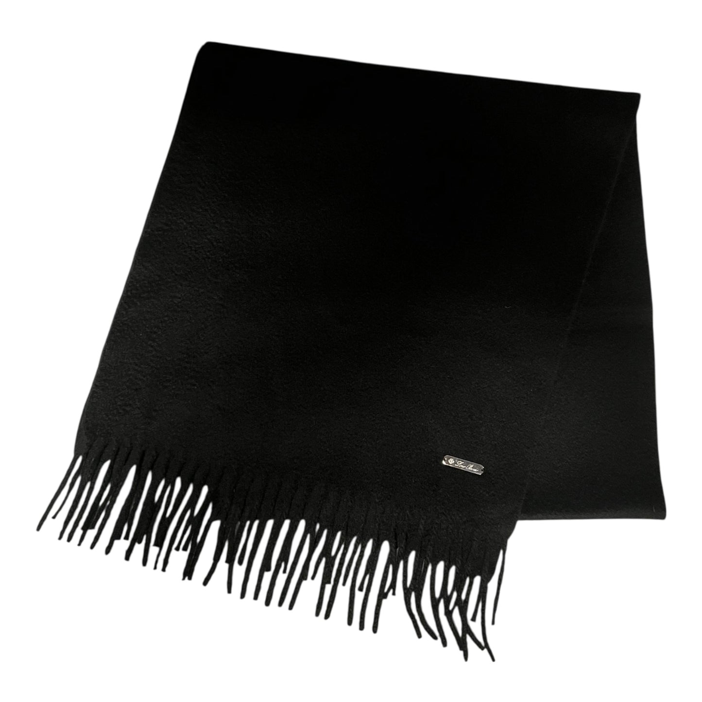 LORO PIANA Cashmere Scarf in Black