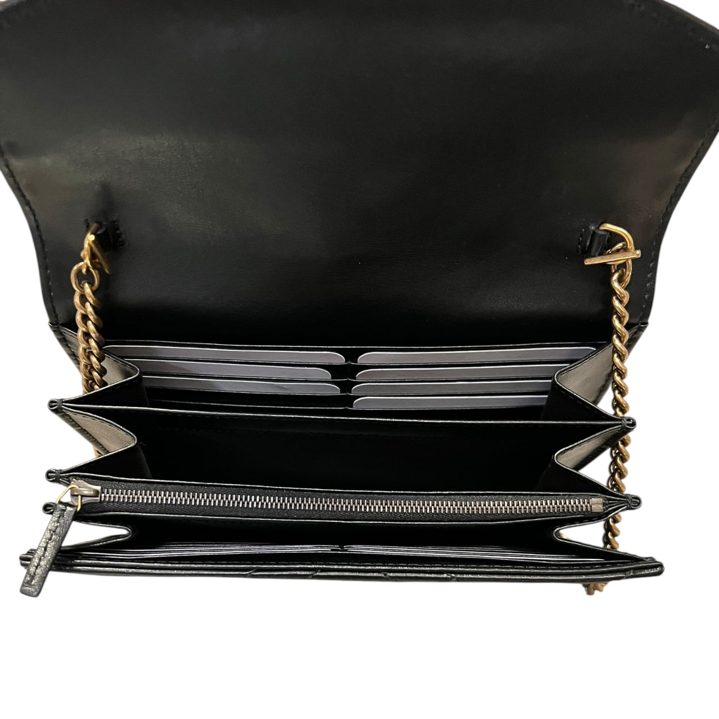 GUCCI GG Marmont Crossbody Clutch in Black