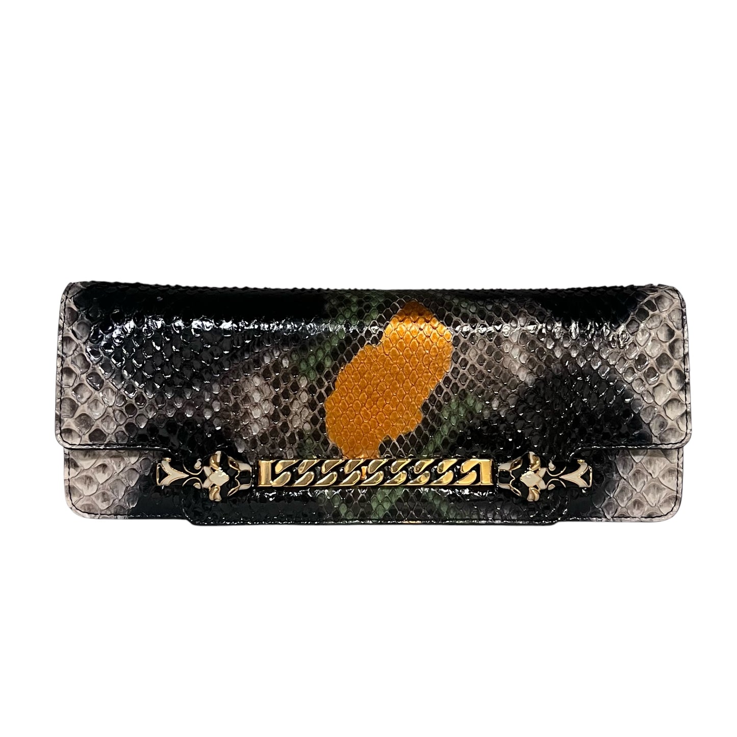 GUCCI Tigrette Python Handbag