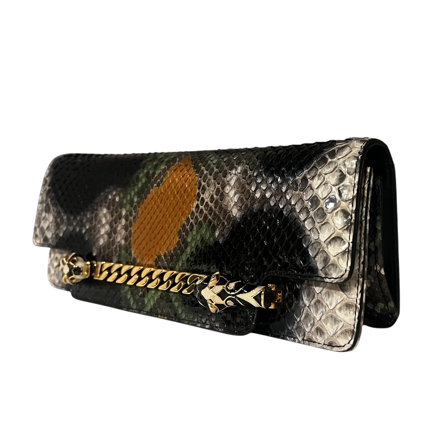 GUCCI Tigrette Python Handbag