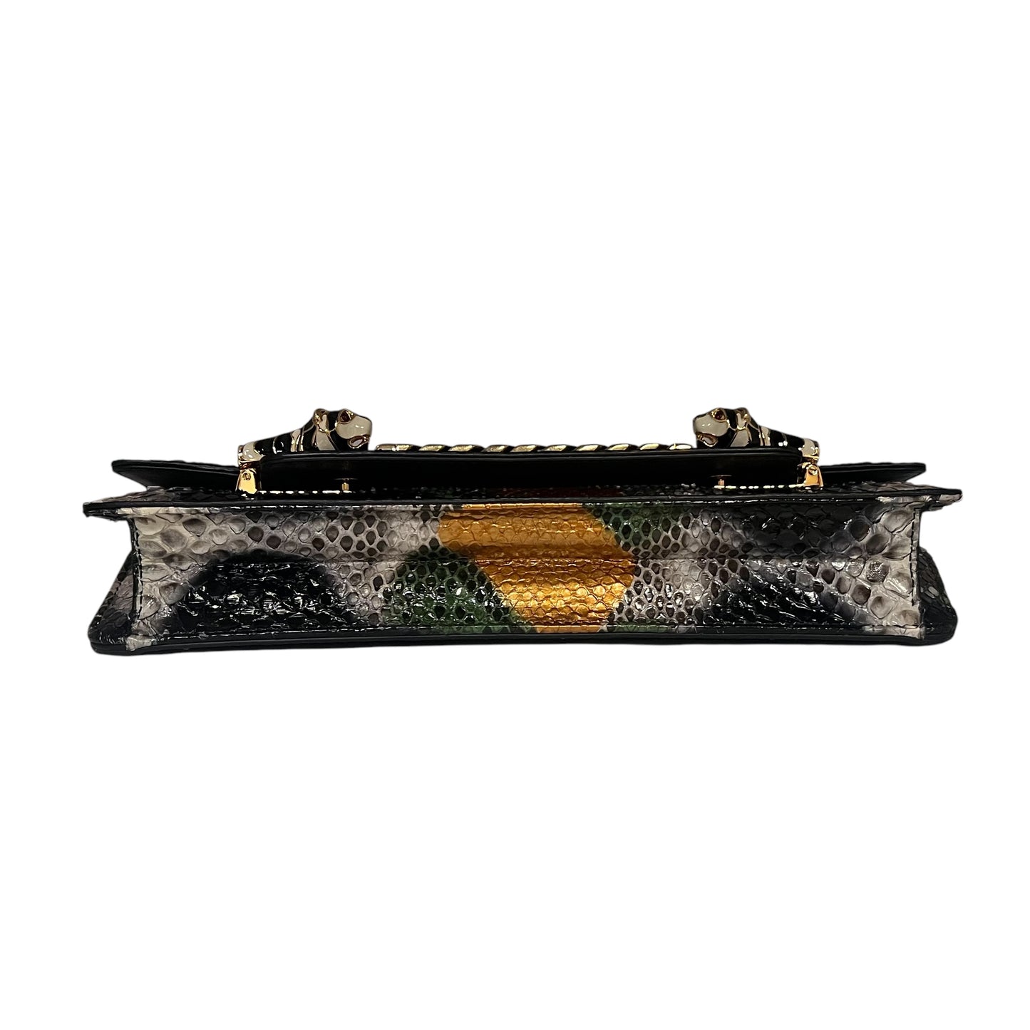 GUCCI Tigrette Python Handbag