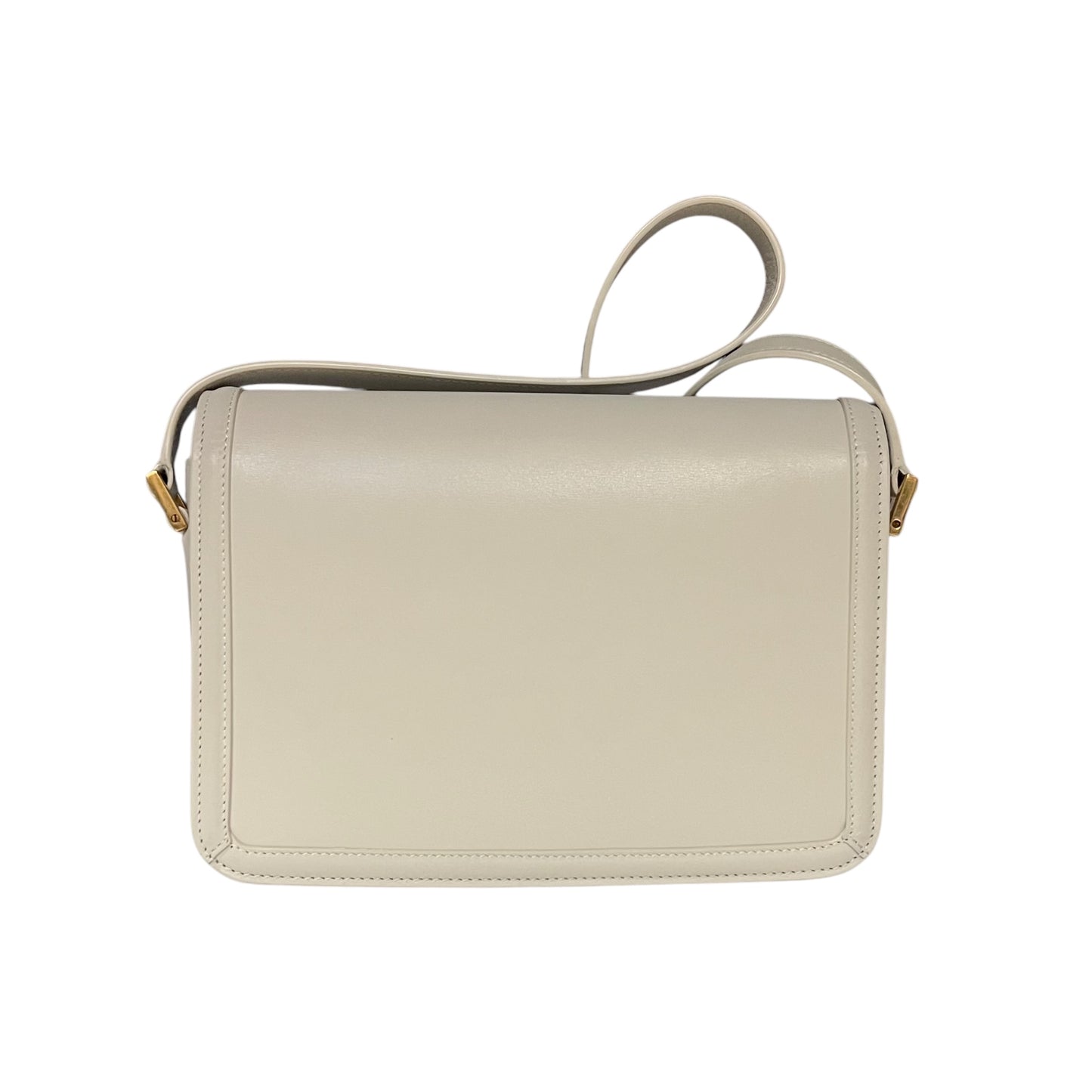 SAINT LAURENT Solferino Monogram Shoulder Bag in Blanc Vintage | Medium