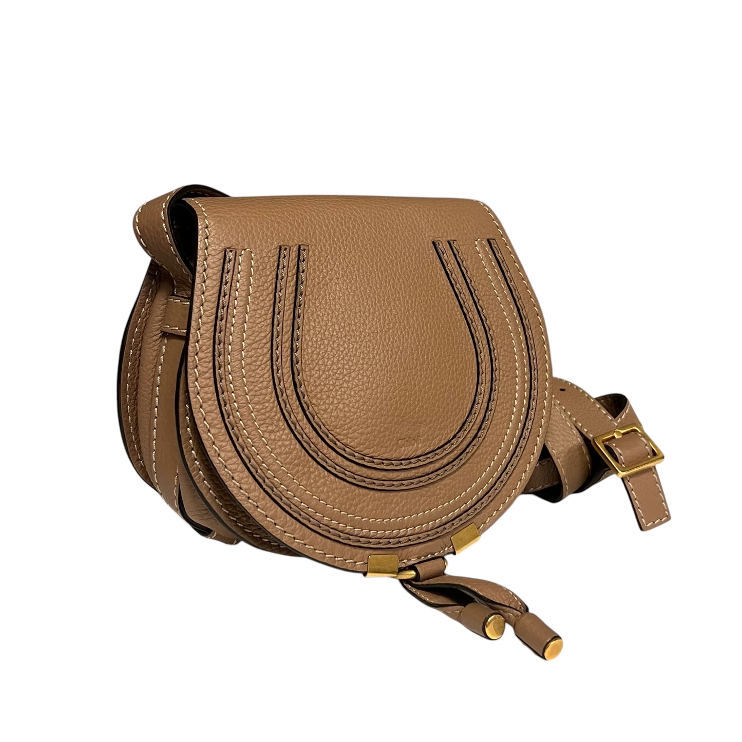 CHLOE Small Marcie Crossbody in Brown
