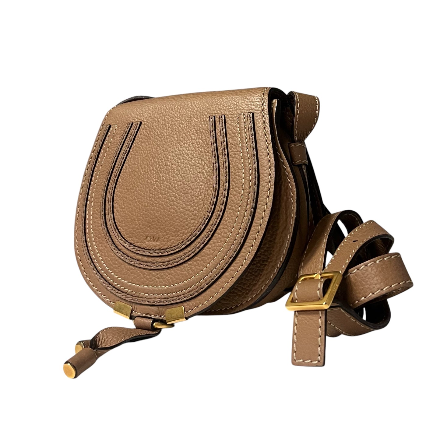 CHLOE Small Marcie Crossbody in Brown
