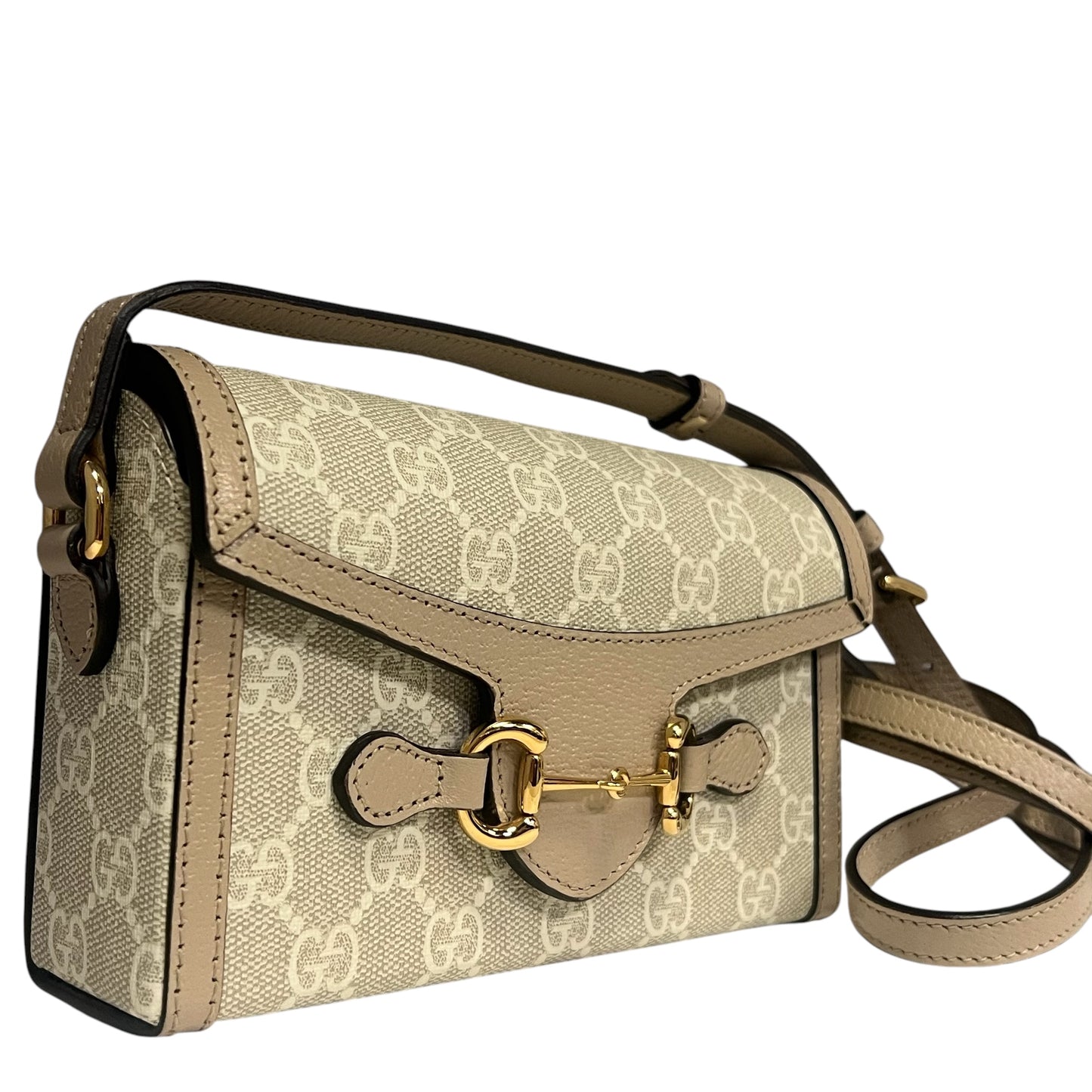 GUCCI Horsebit 1955 Mini Bag | Beige
