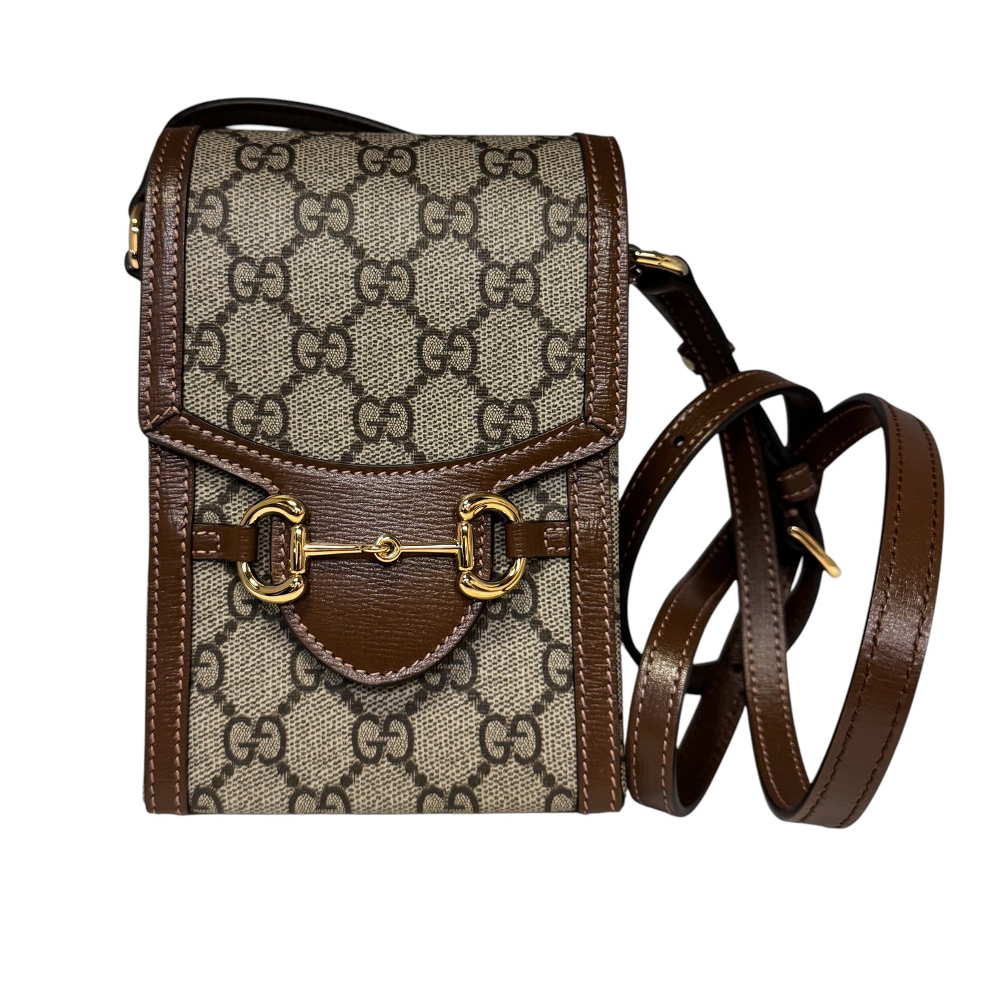 GUCCI Horsebit 1955 Mini Crossbody | Brown