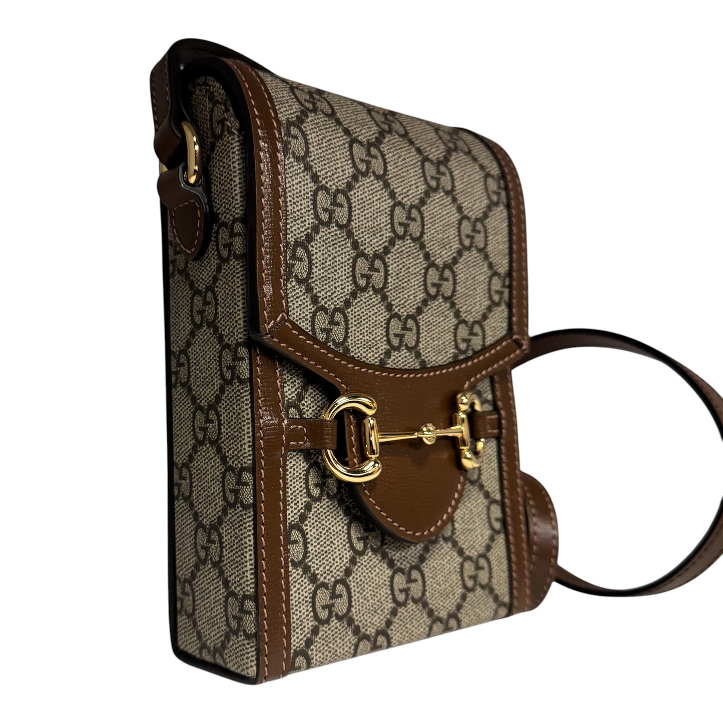 GUCCI Horsebit 1955 Mini Crossbody | Brown