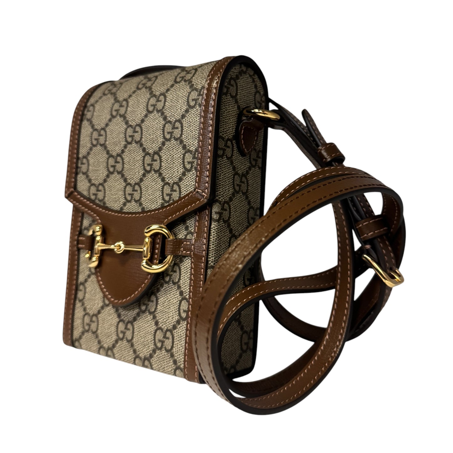 GUCCI Horsebit 1955 Mini Crossbody | Brown