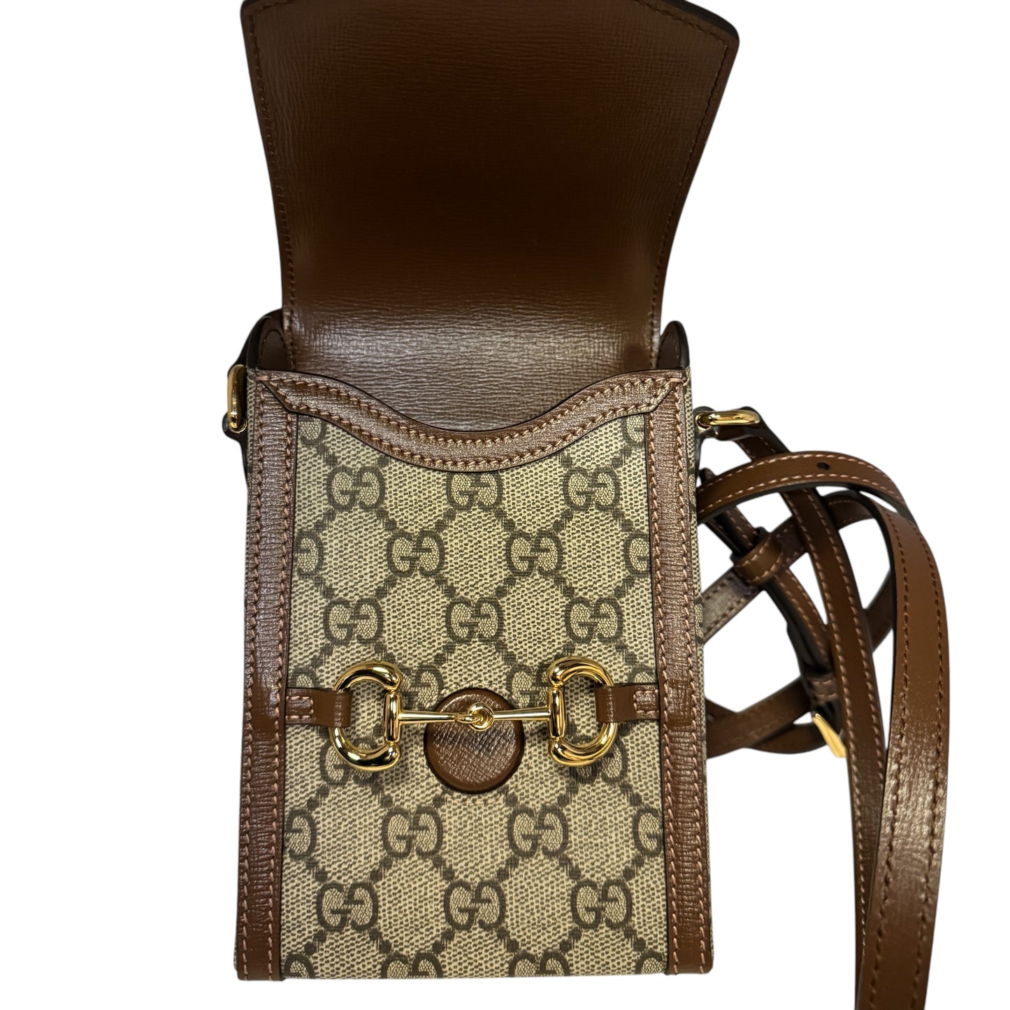 GUCCI Horsebit 1955 Mini Crossbody | Brown