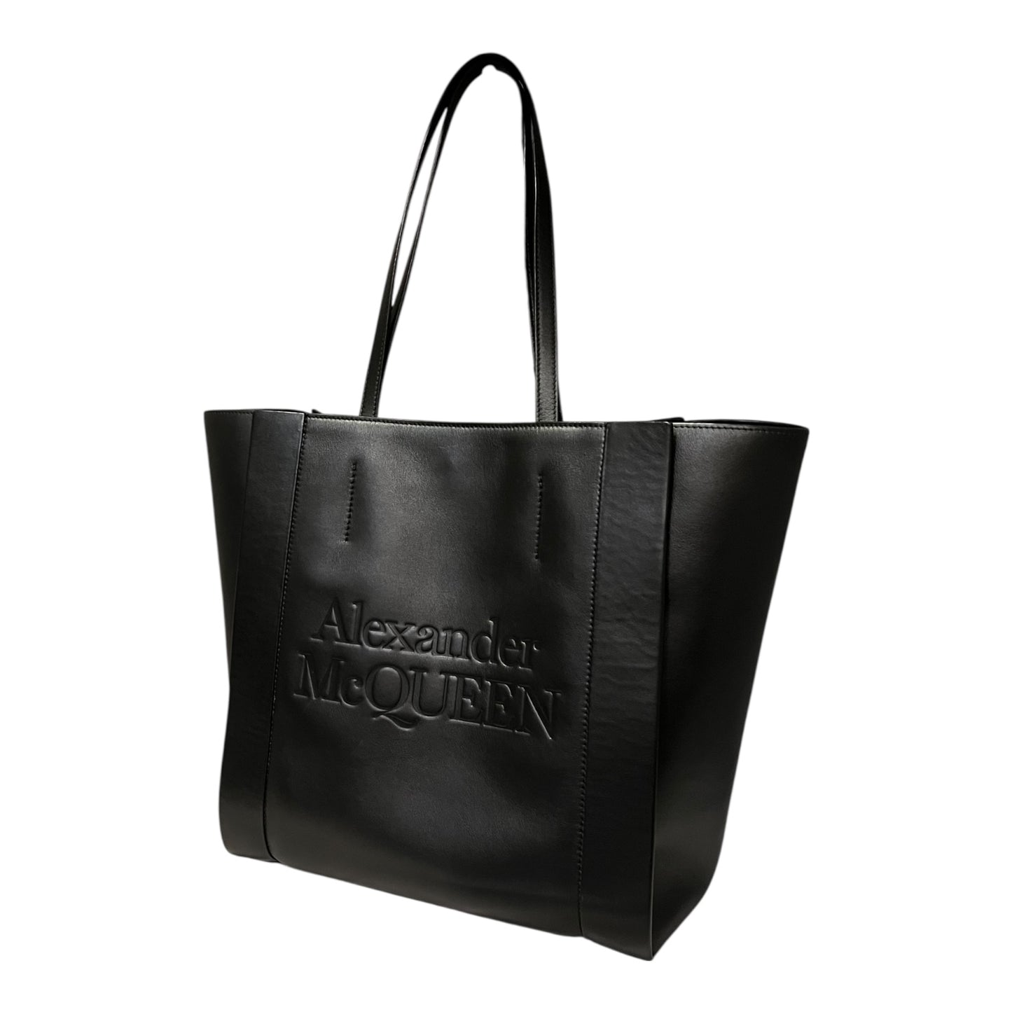 ALEXANDER MCQUEEN Signature Shopping Tote in Black