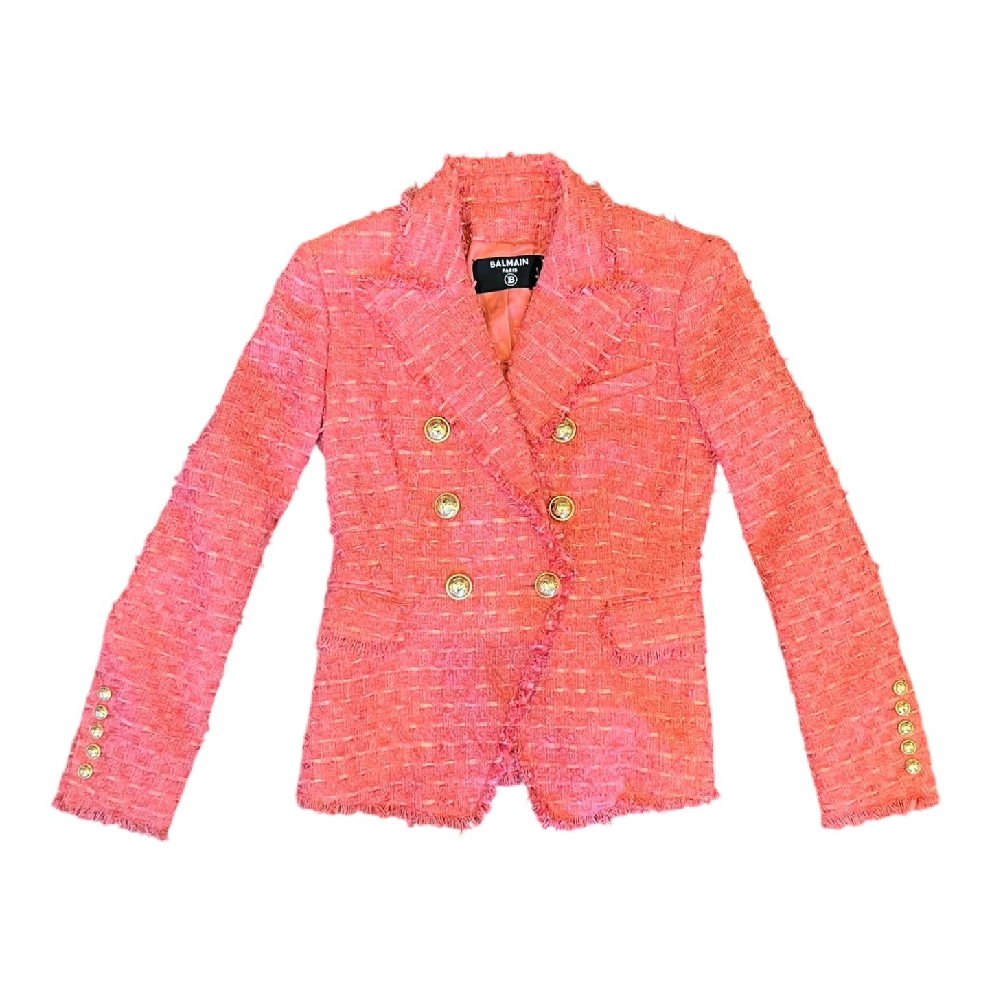 BALMAIN Six Button Tweed Jacket |38