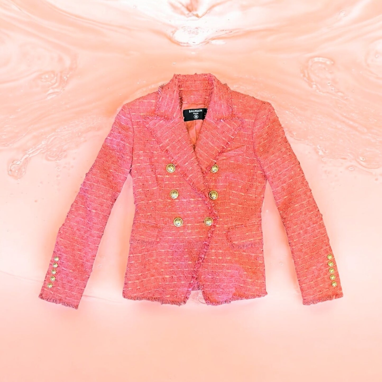 BALMAIN Six Button Tweed Jacket |38