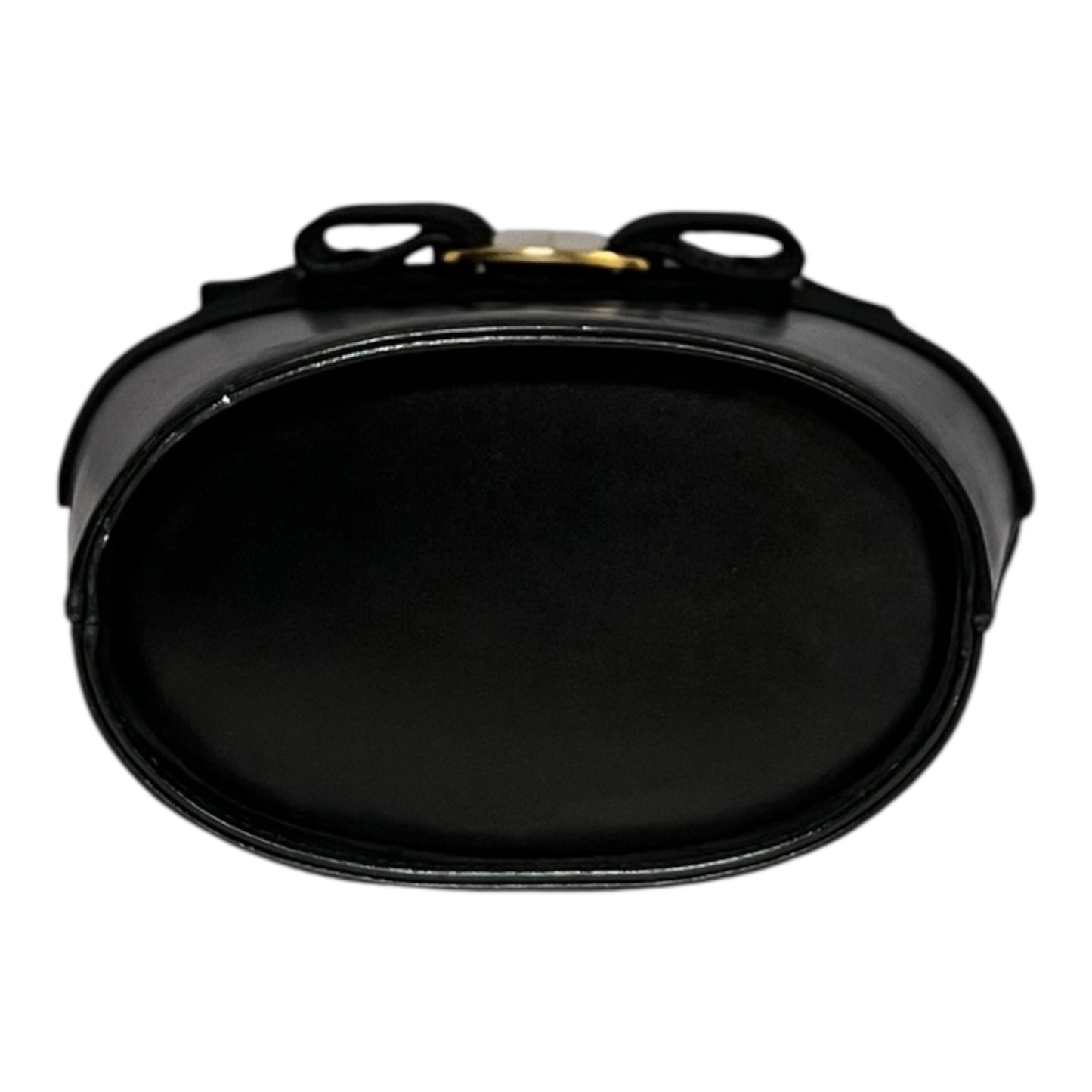FERRAGAMO Vara Top Handle Bucket Bag in Black