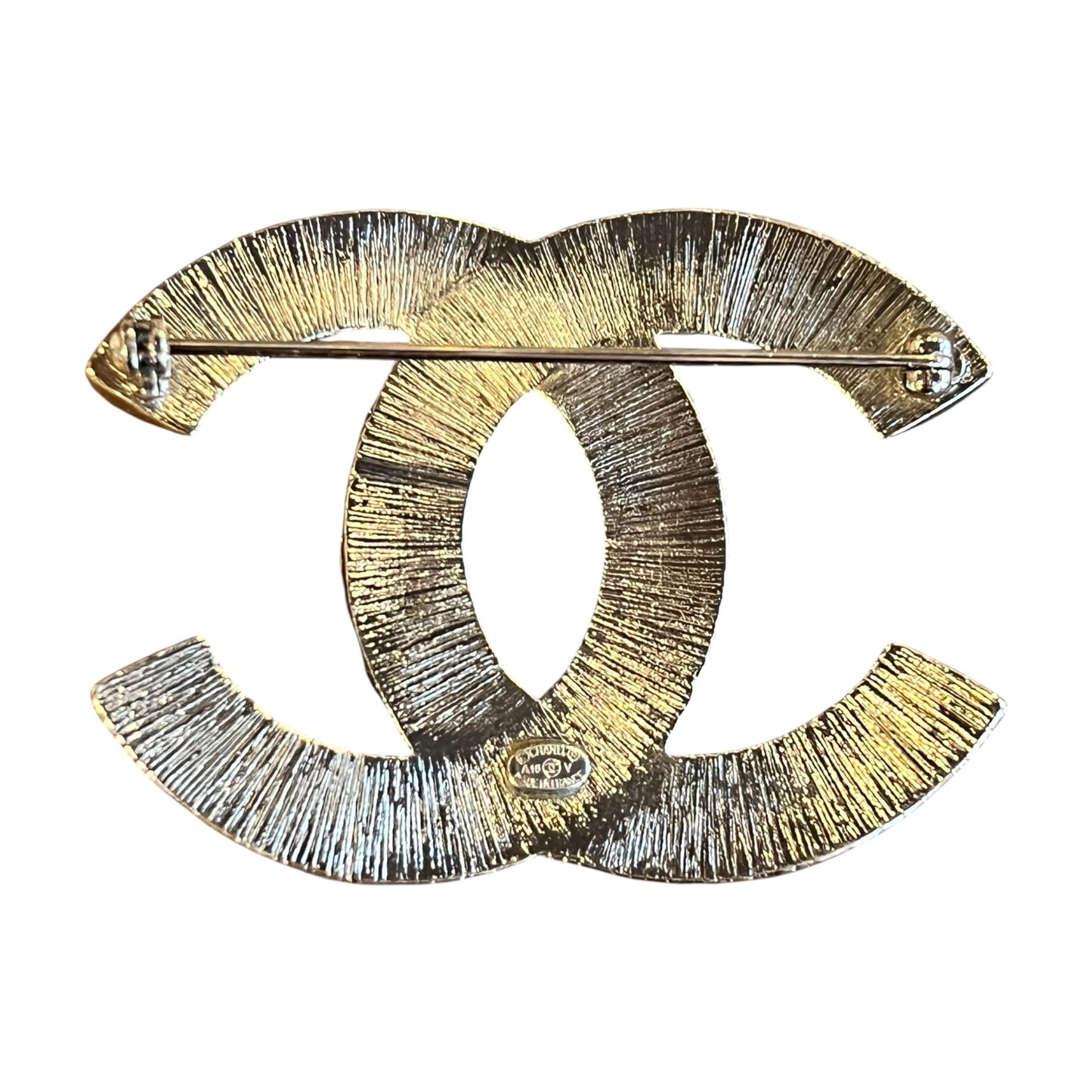 CHANEL Baguette Strass CC Brooch