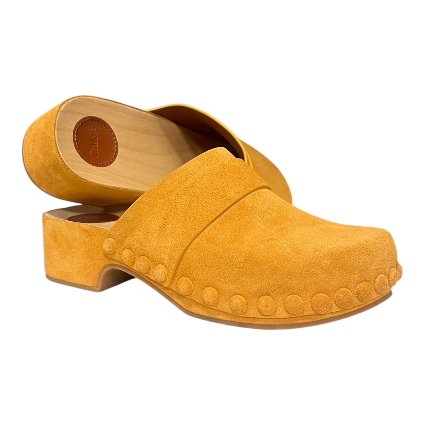 CHLOE Suede Clogs in Sunflower | 39