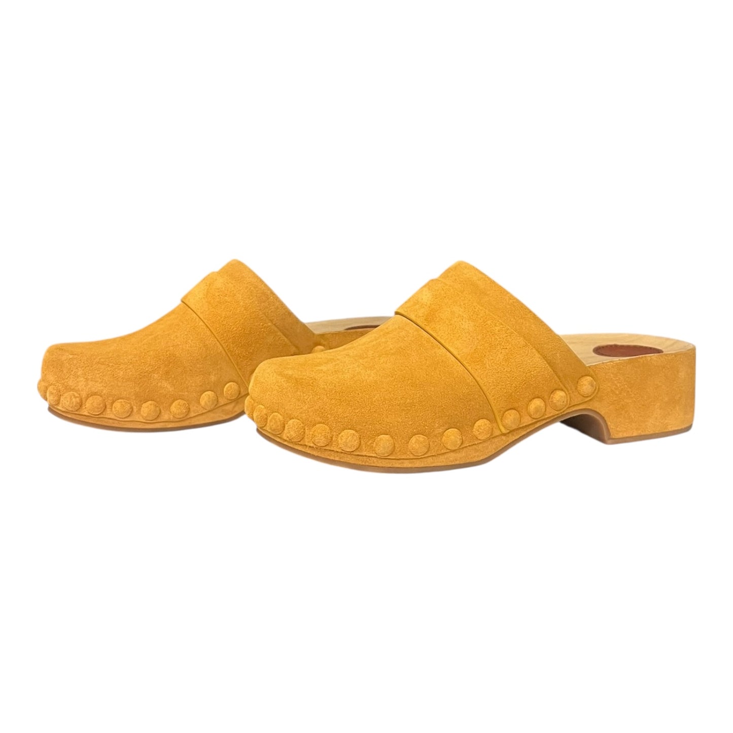 CHLOE Suede Clogs in Sunflower | 39