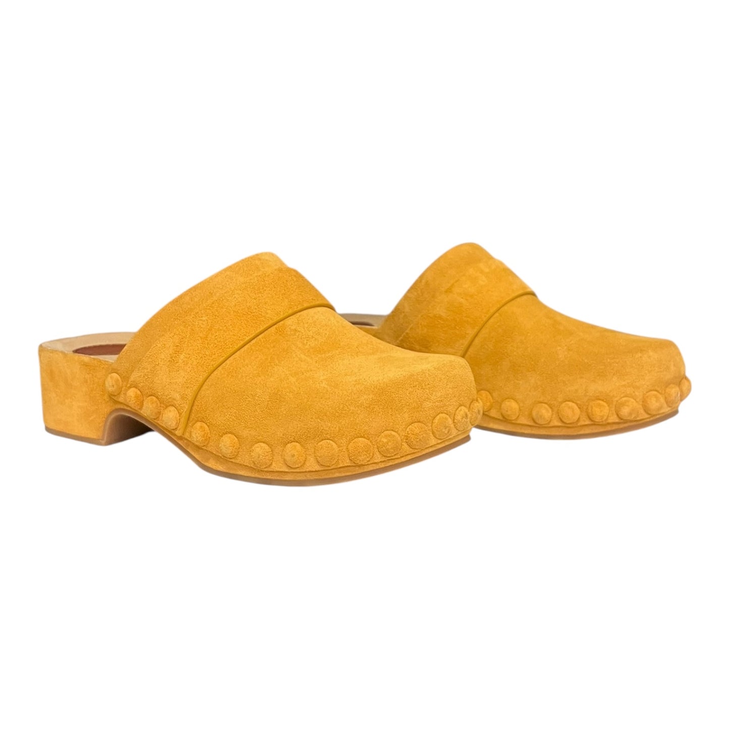 CHLOE Suede Clogs in Sunflower | 39