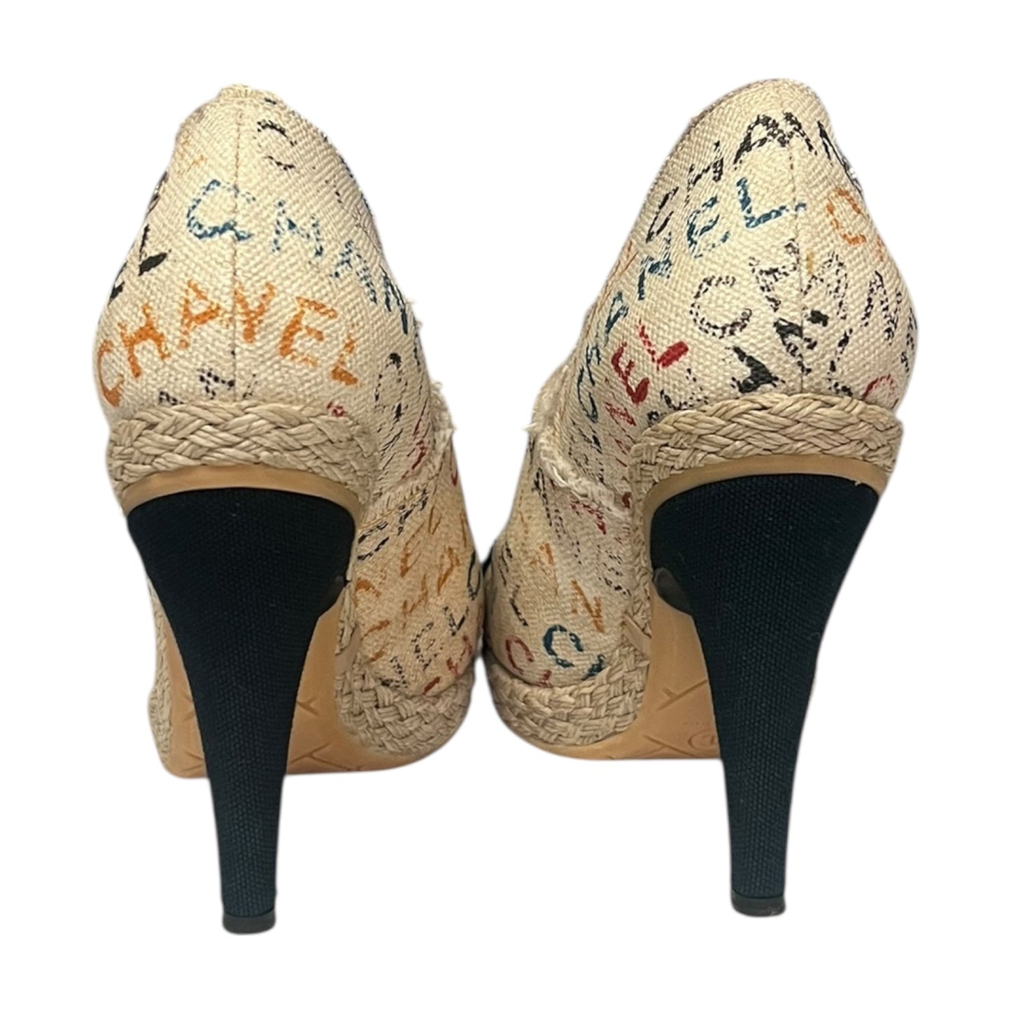 CHANEL Graffiti Cap Toe Pumps | 38.5