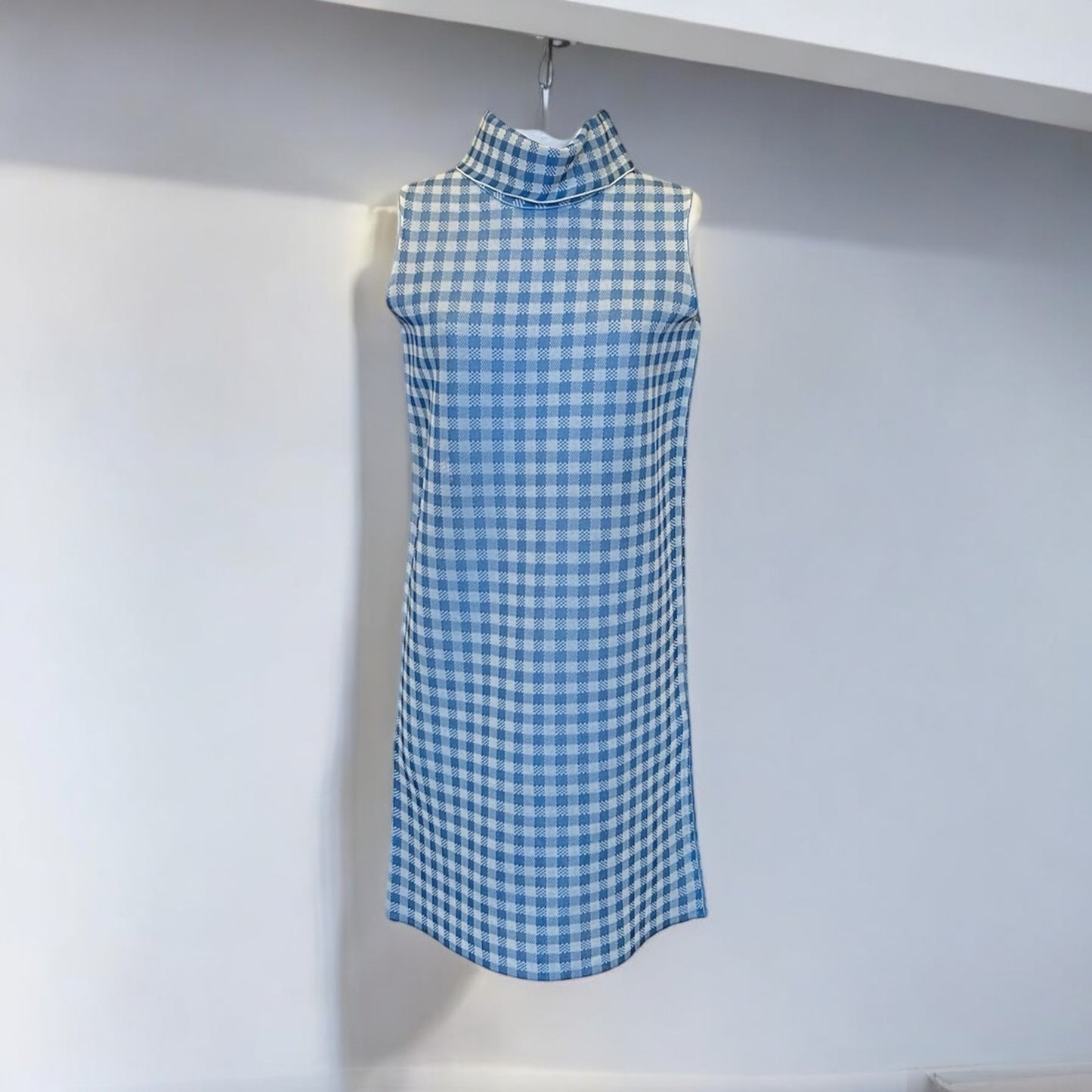 CELINE Check Shift Dress | XS