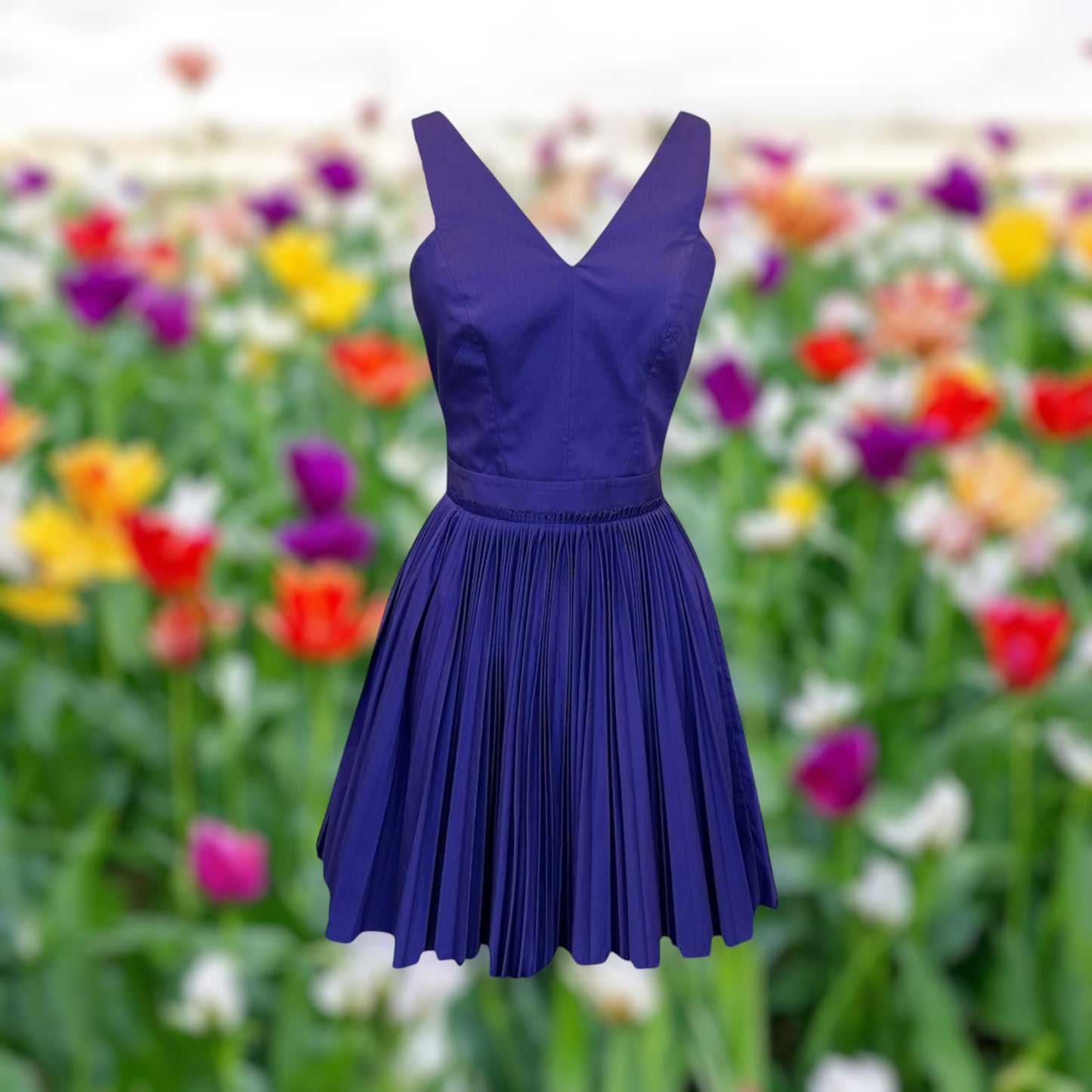ROBERT RODRIGUEZ Pleated Dress