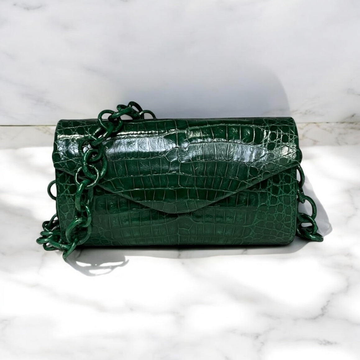 NANCY GONZALEZ Crocodile Crossbody Shoulder Bag