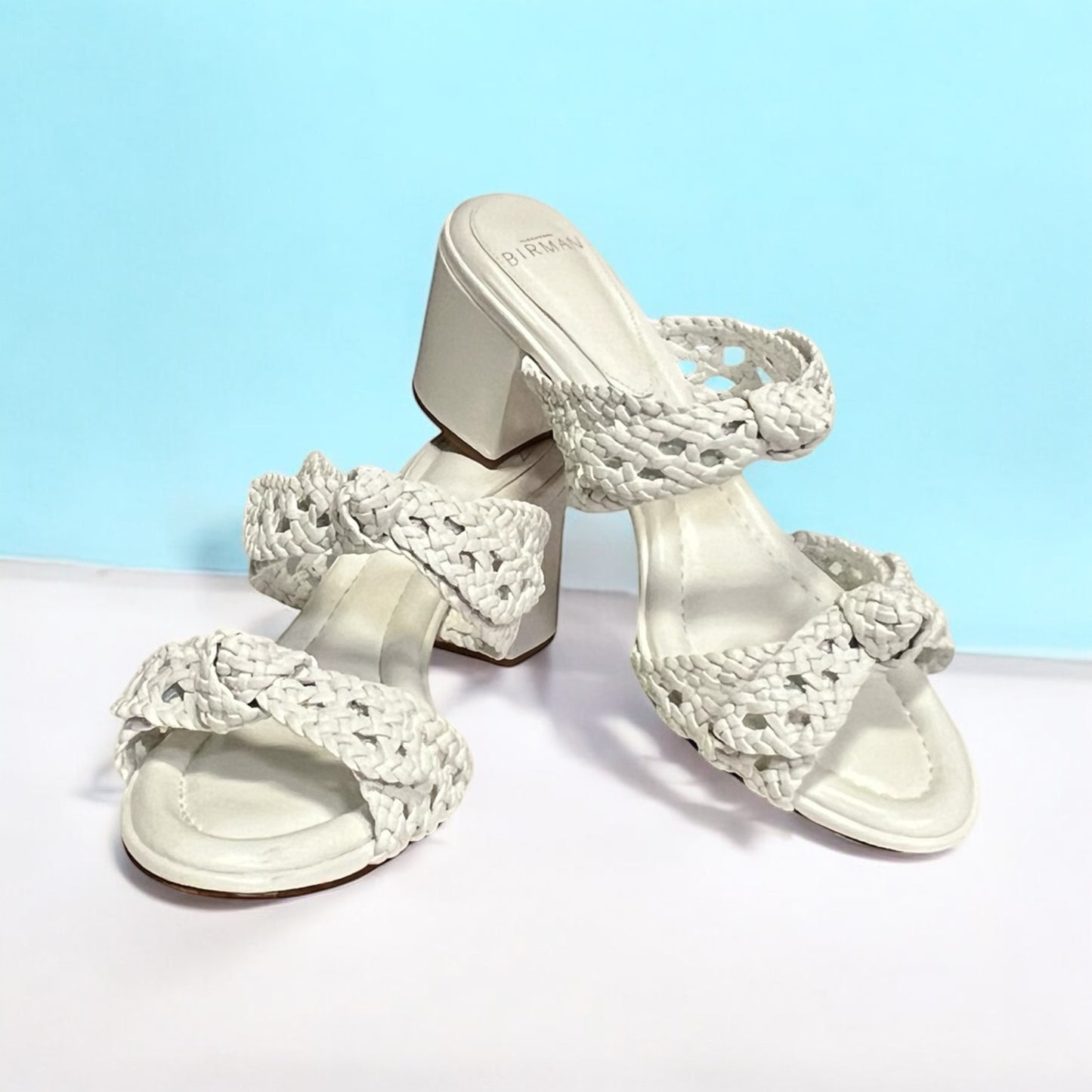 ALEXANDRE BIRMAN Clarita Braided Sandal White | Size 38