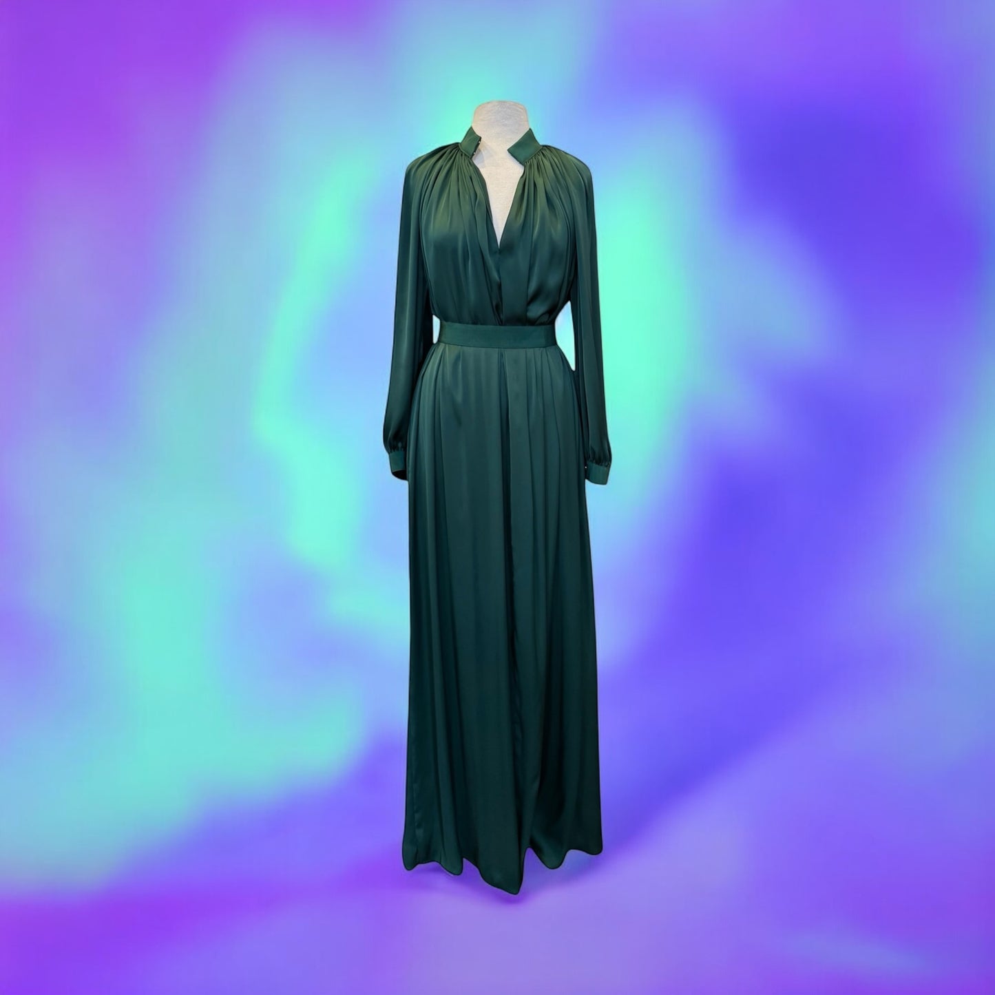 MAISON RABIH KARYOUZ Gown + Belt | Size L