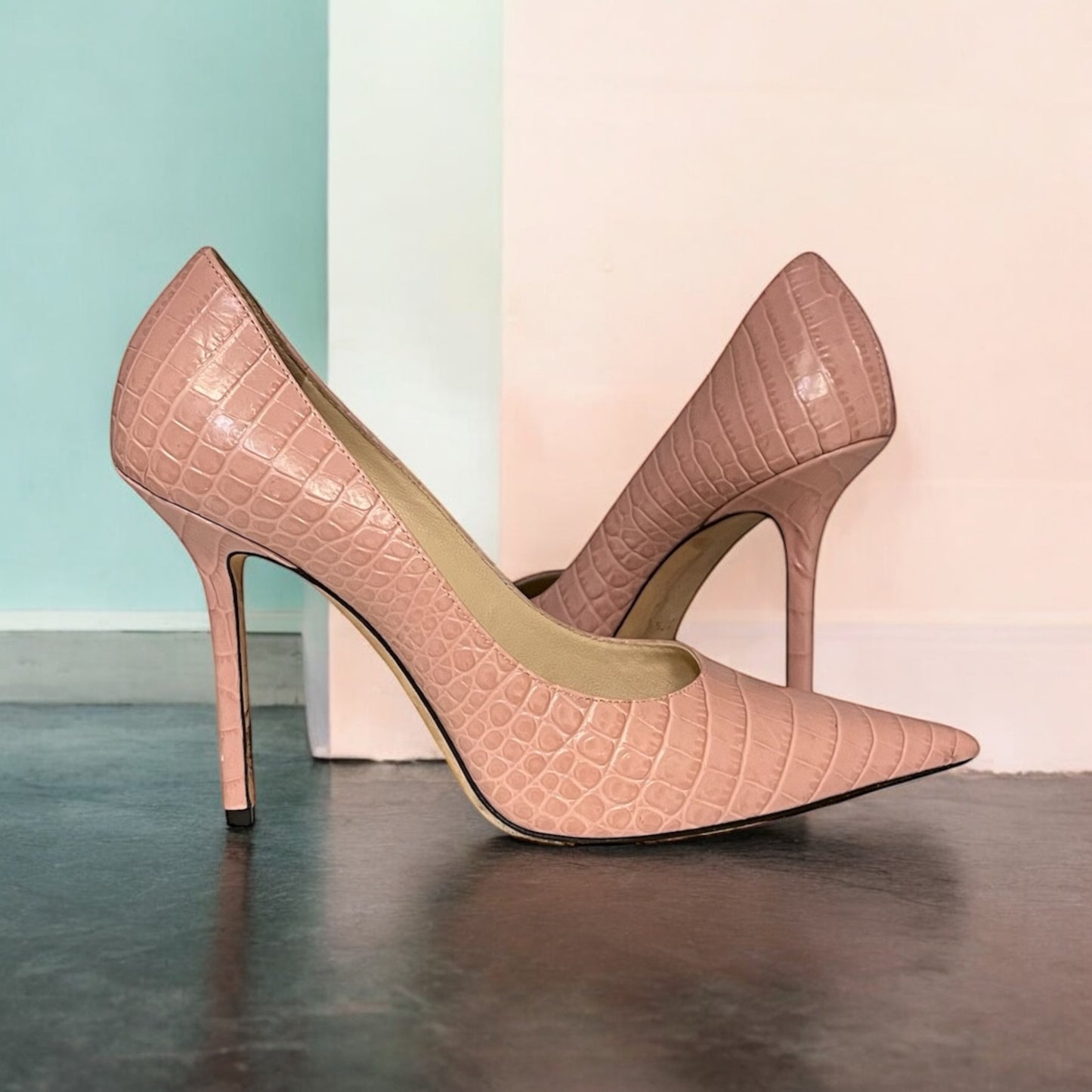 JIMMY CHOO Embossed Pump