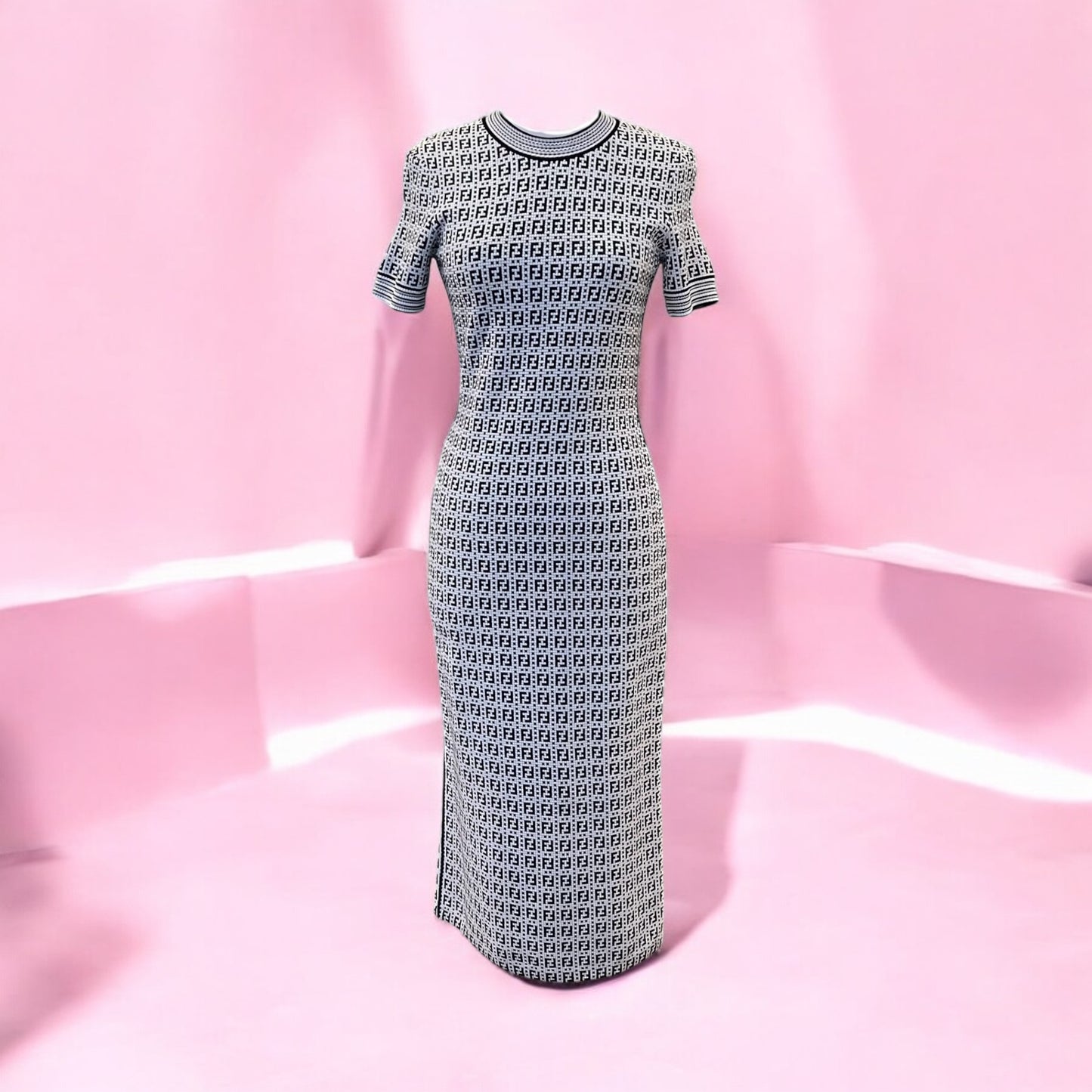 FENDI Zucca Knit Dress