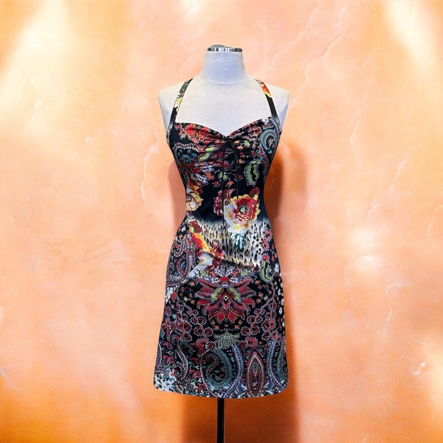 JUSTCAVALLI Print Mini Dress | Size Small