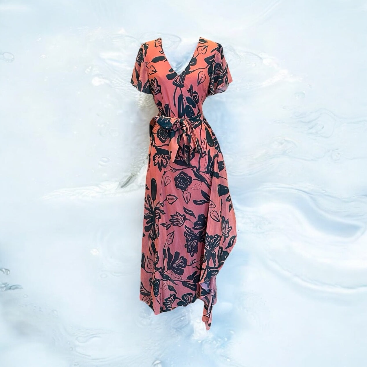 TANYA TAYLOR Floral Ruffle Dress | Size 8