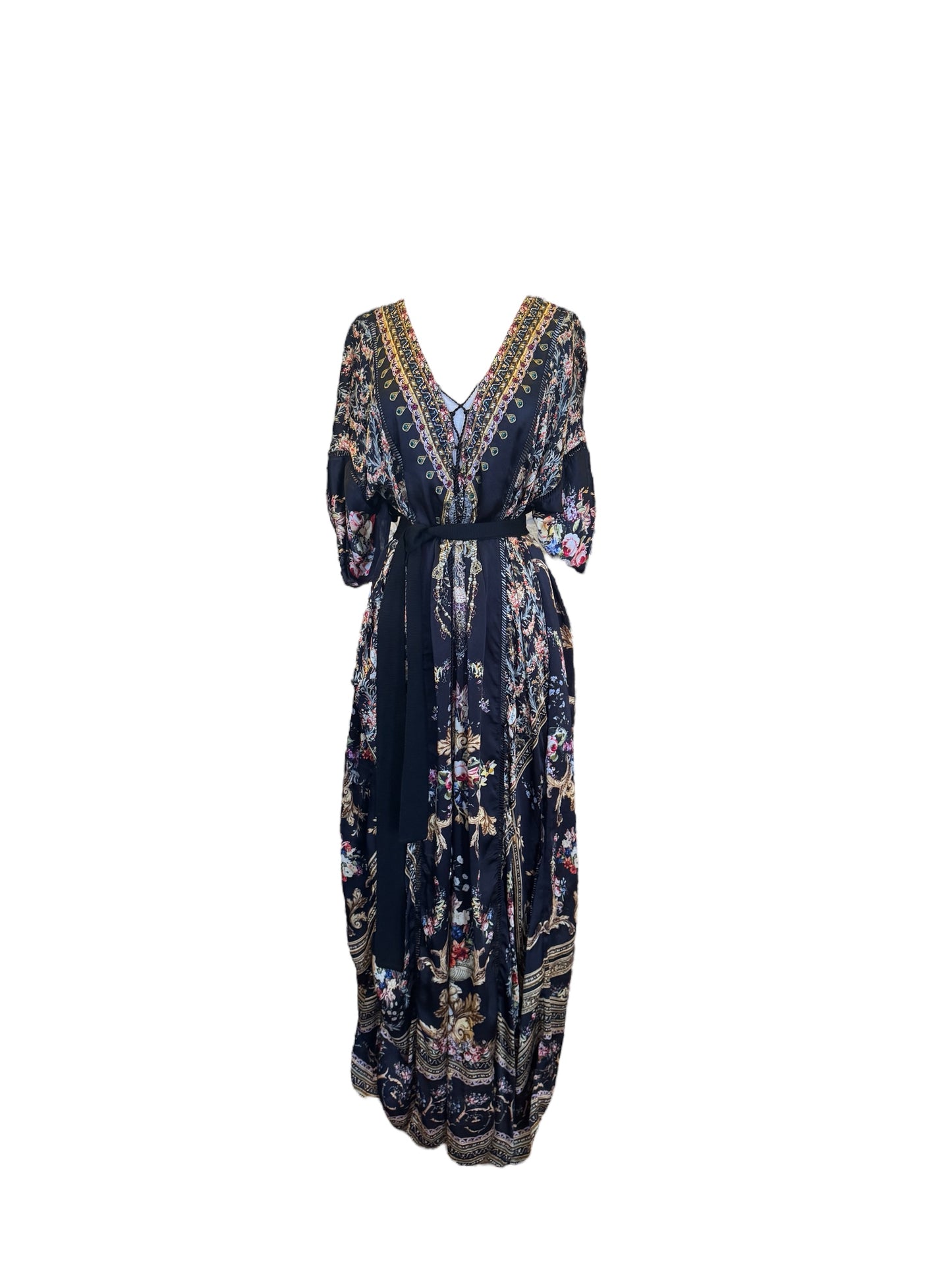 CAMILLA Floral Embellished Caftan + Belt | One Size