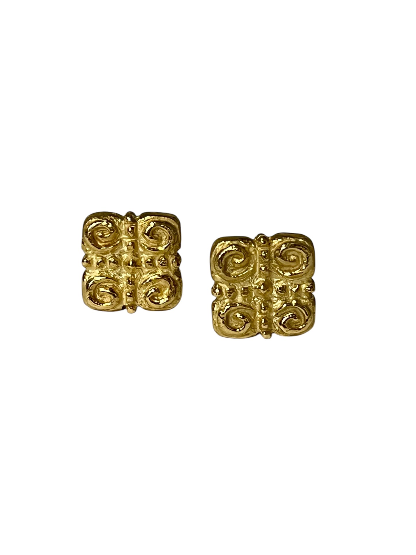 KATY BRISCOE Sacred Spirals Gold Cufflinks